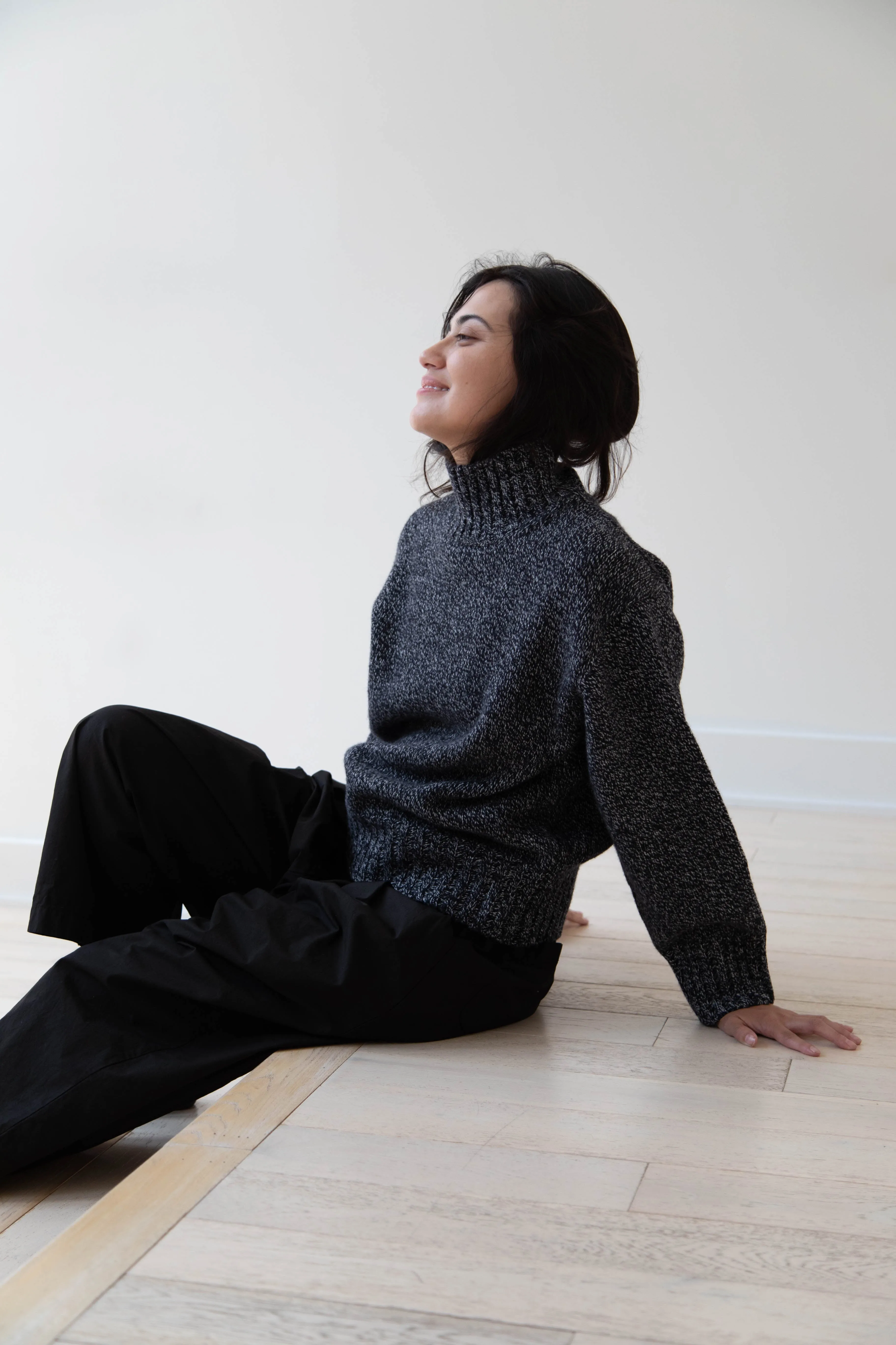 Nothing Written | Turtleneck Sweater in Black & White