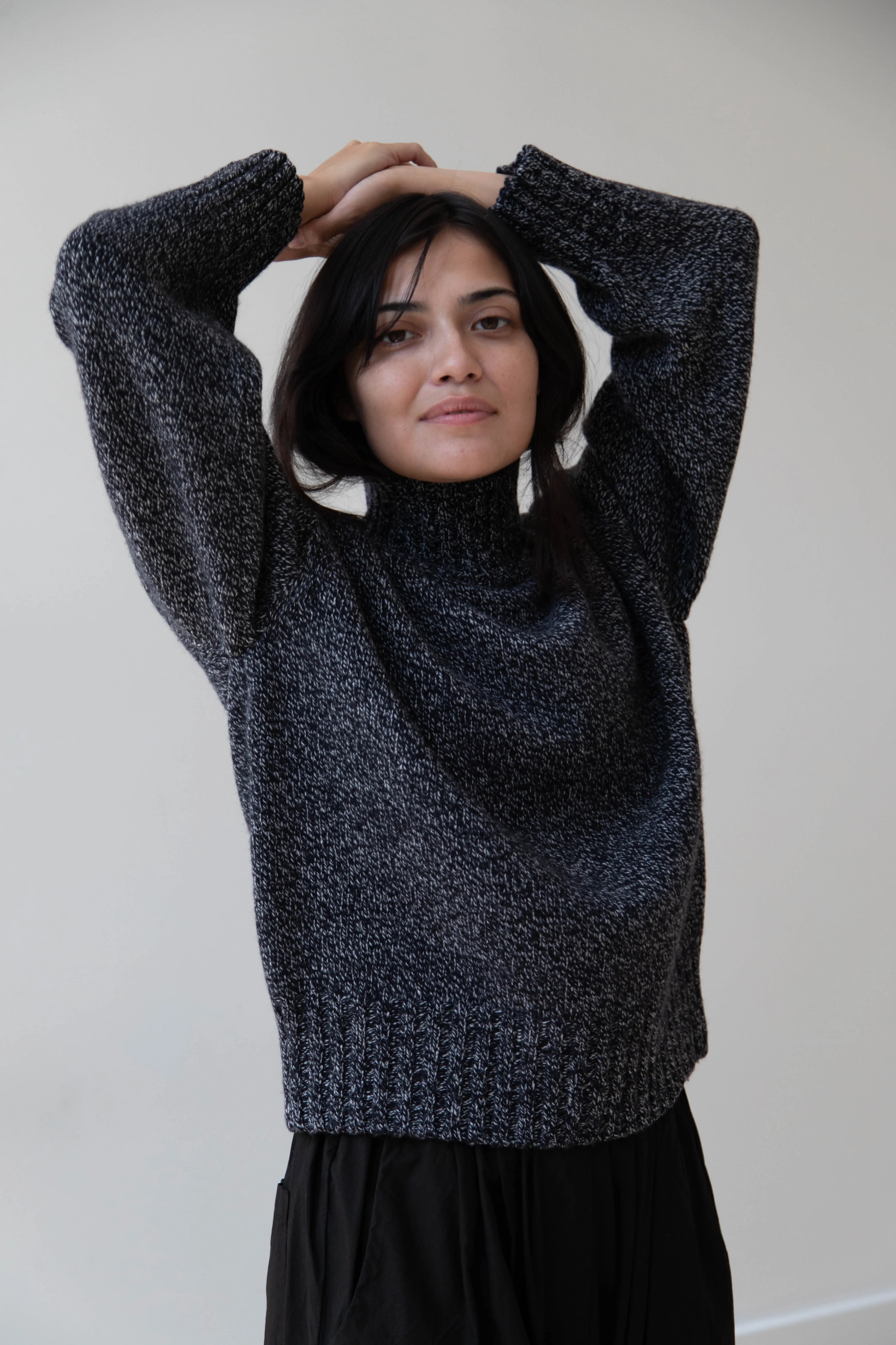 Nothing Written | Turtleneck Sweater in Black & White
