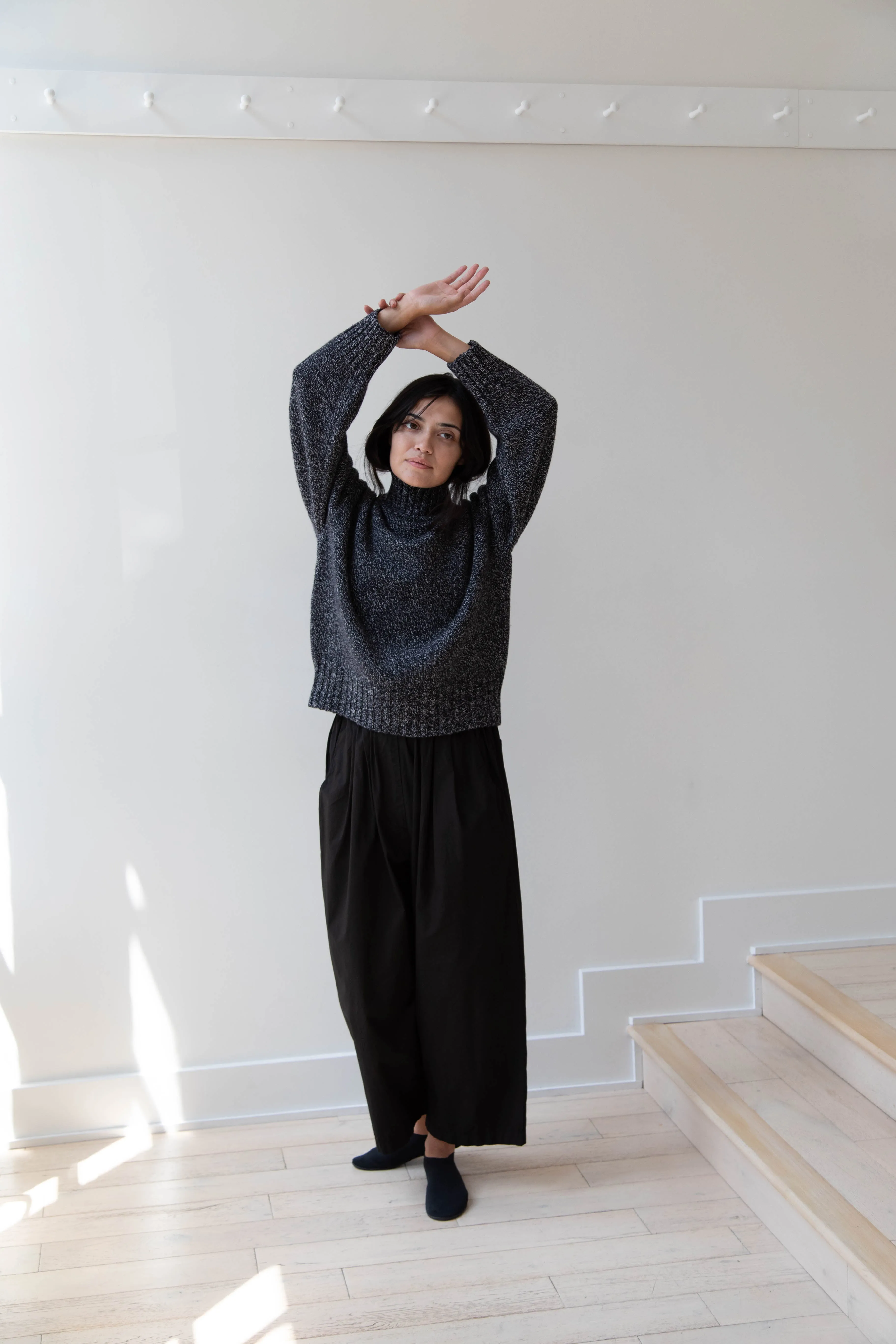 Nothing Written | Turtleneck Sweater in Black & White