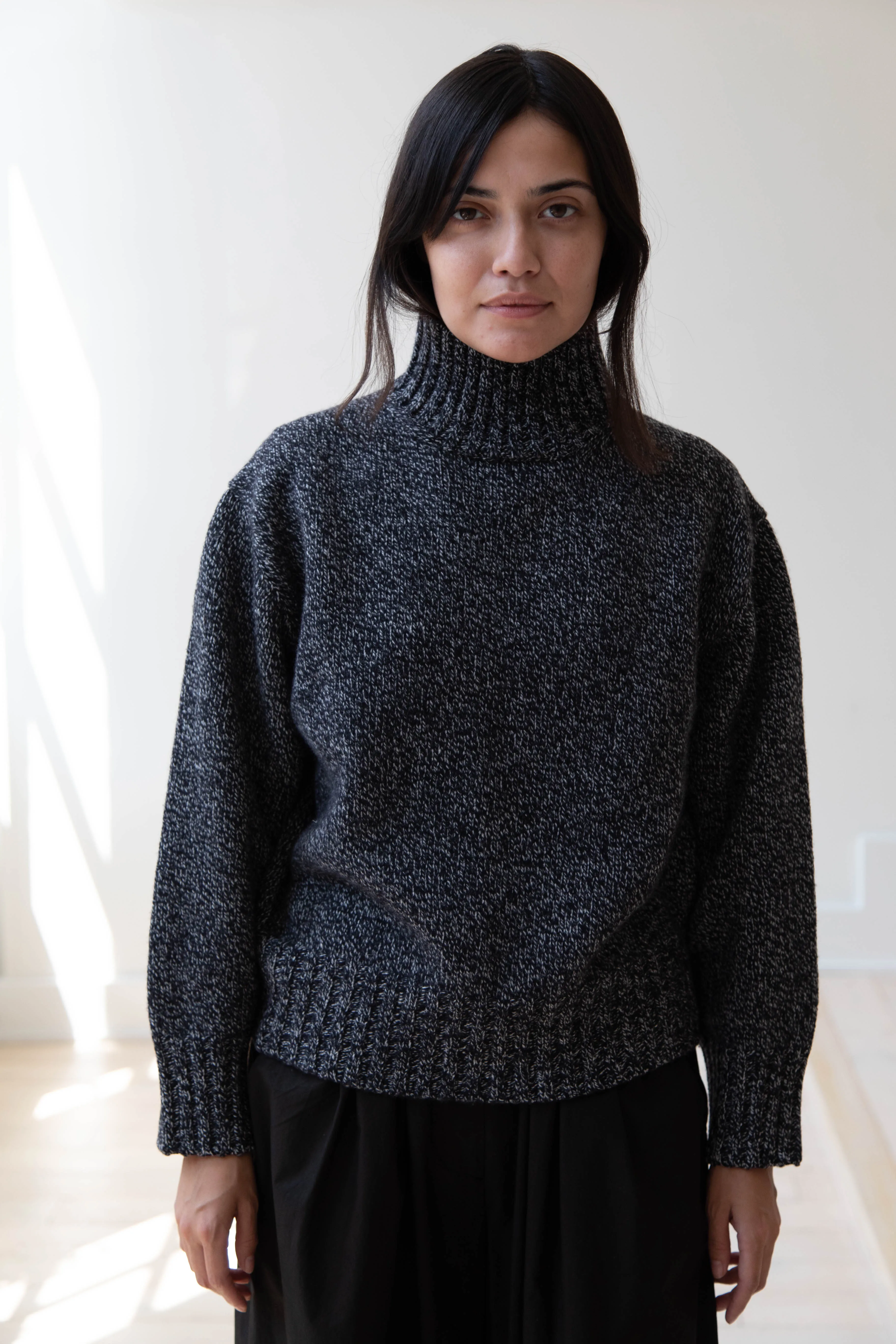 Nothing Written | Turtleneck Sweater in Black & White