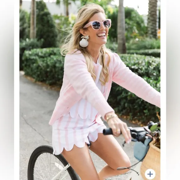 NWT SAIL to SABLE Blush Button Front Bow Cardigan