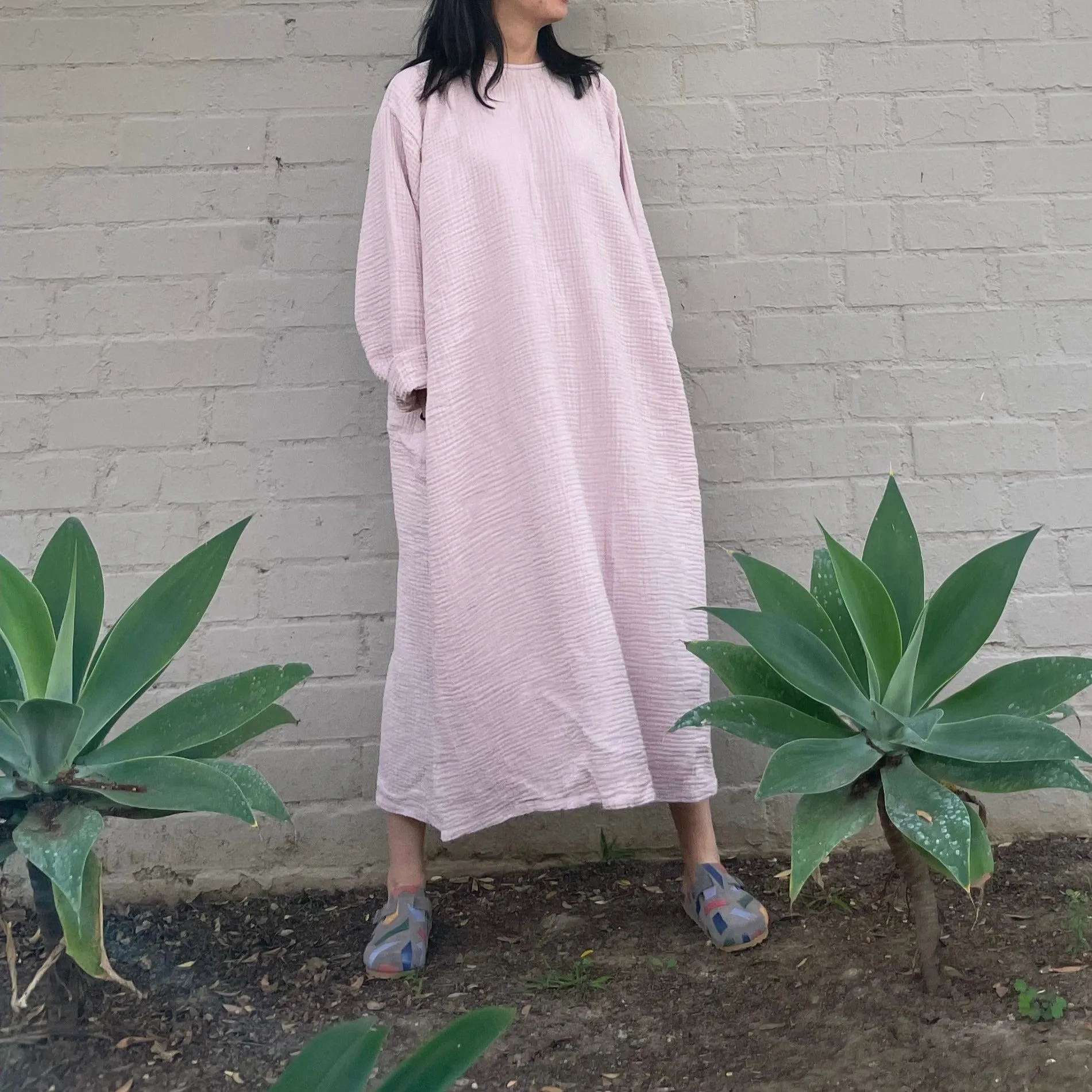 October Dress Powder Pink