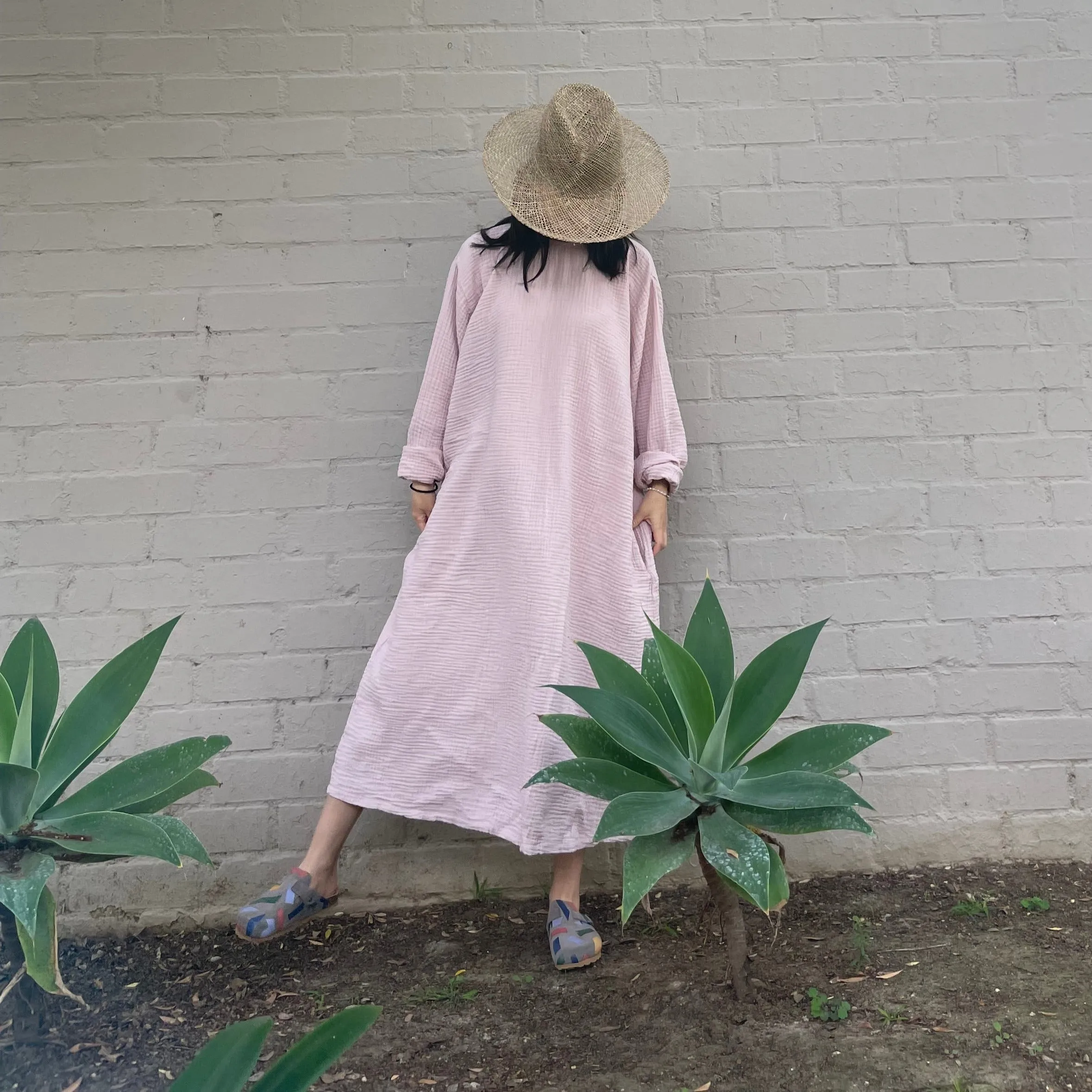 October Dress Powder Pink
