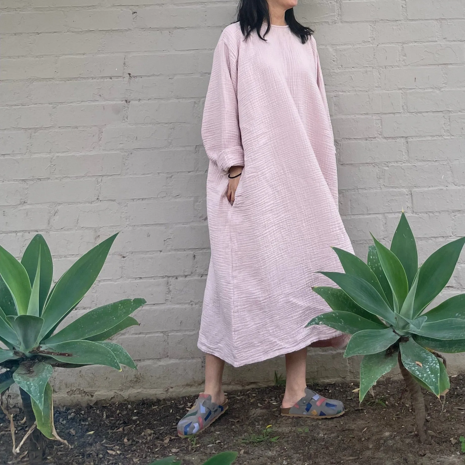 October Dress Powder Pink