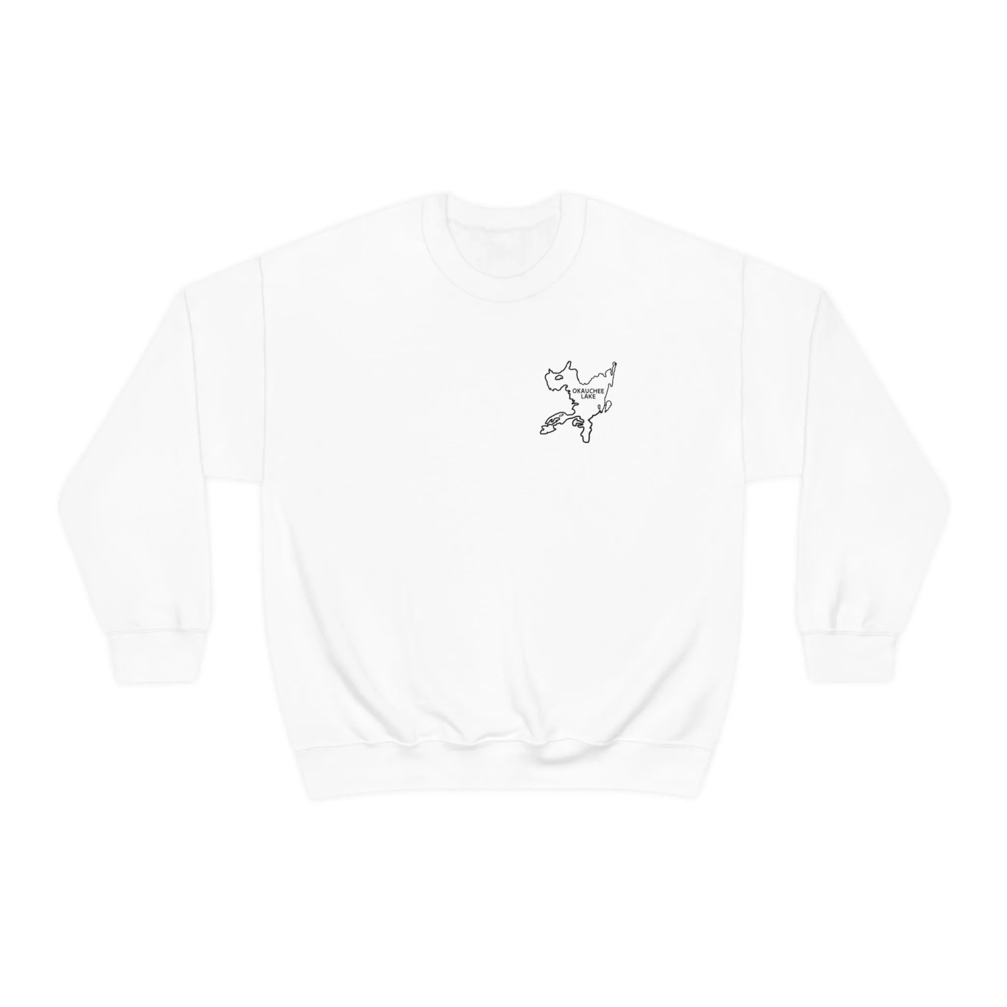 Okauchee Lake, Plain back Unisex Heavy Blend™ Crewneck Sweatshirt