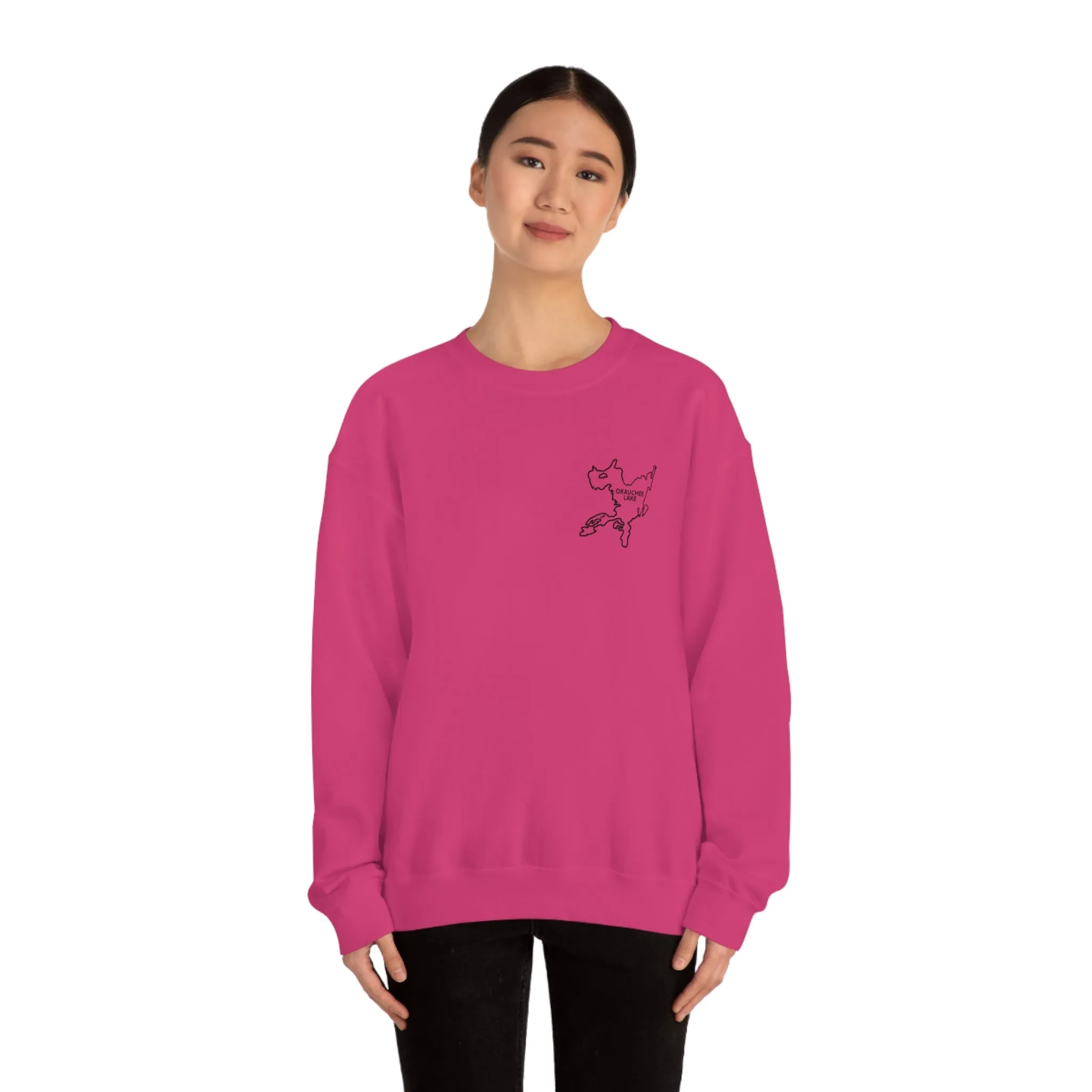 Okauchee Lake, Plain back Unisex Heavy Blend™ Crewneck Sweatshirt