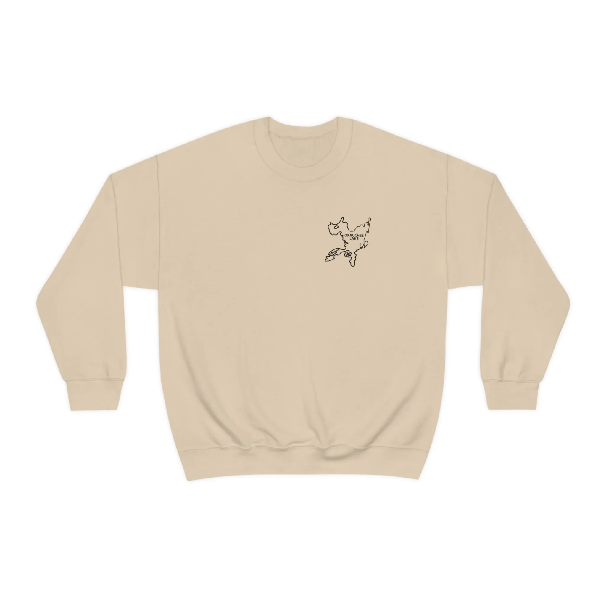 Okauchee Lake, Plain back Unisex Heavy Blend™ Crewneck Sweatshirt