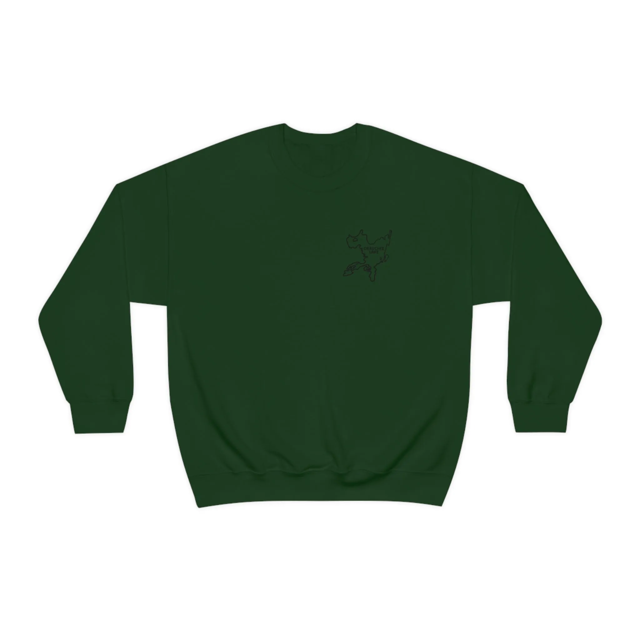 Okauchee Lake, Plain back Unisex Heavy Blend™ Crewneck Sweatshirt