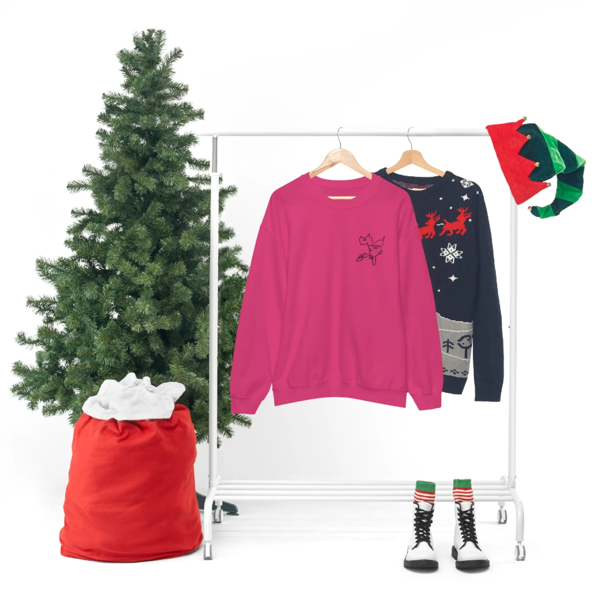 Okauchee Lake, Plain back Unisex Heavy Blend™ Crewneck Sweatshirt