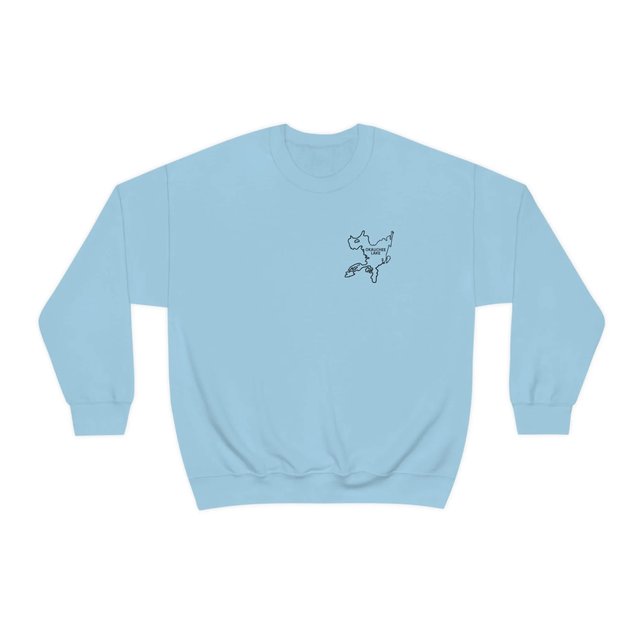 Okauchee Lake, Plain back Unisex Heavy Blend™ Crewneck Sweatshirt