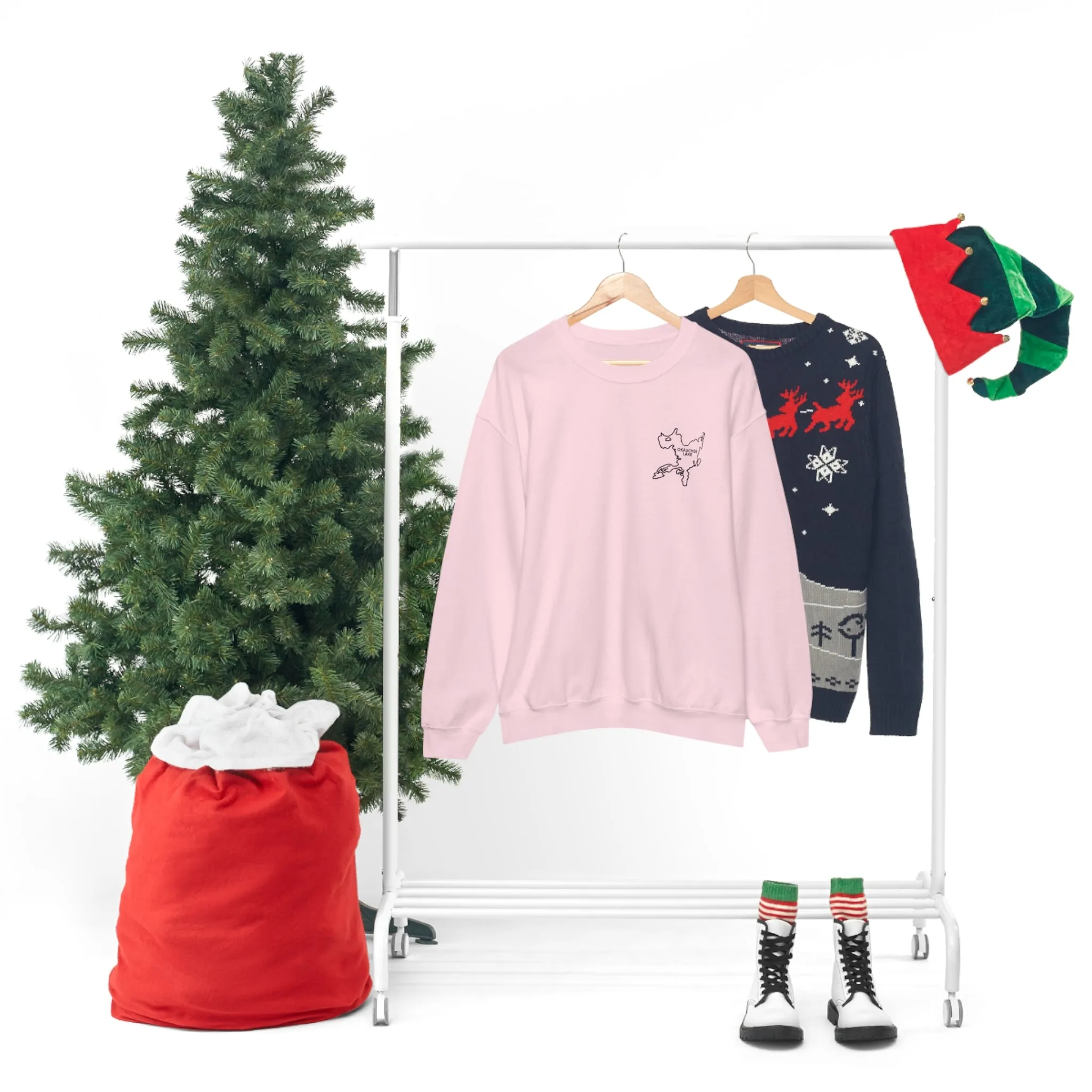 Okauchee Lake, Plain back Unisex Heavy Blend™ Crewneck Sweatshirt