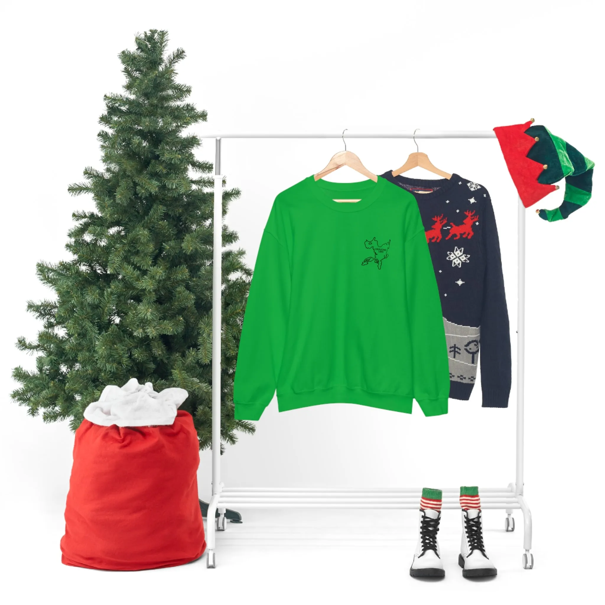 Okauchee Lake, Plain back Unisex Heavy Blend™ Crewneck Sweatshirt