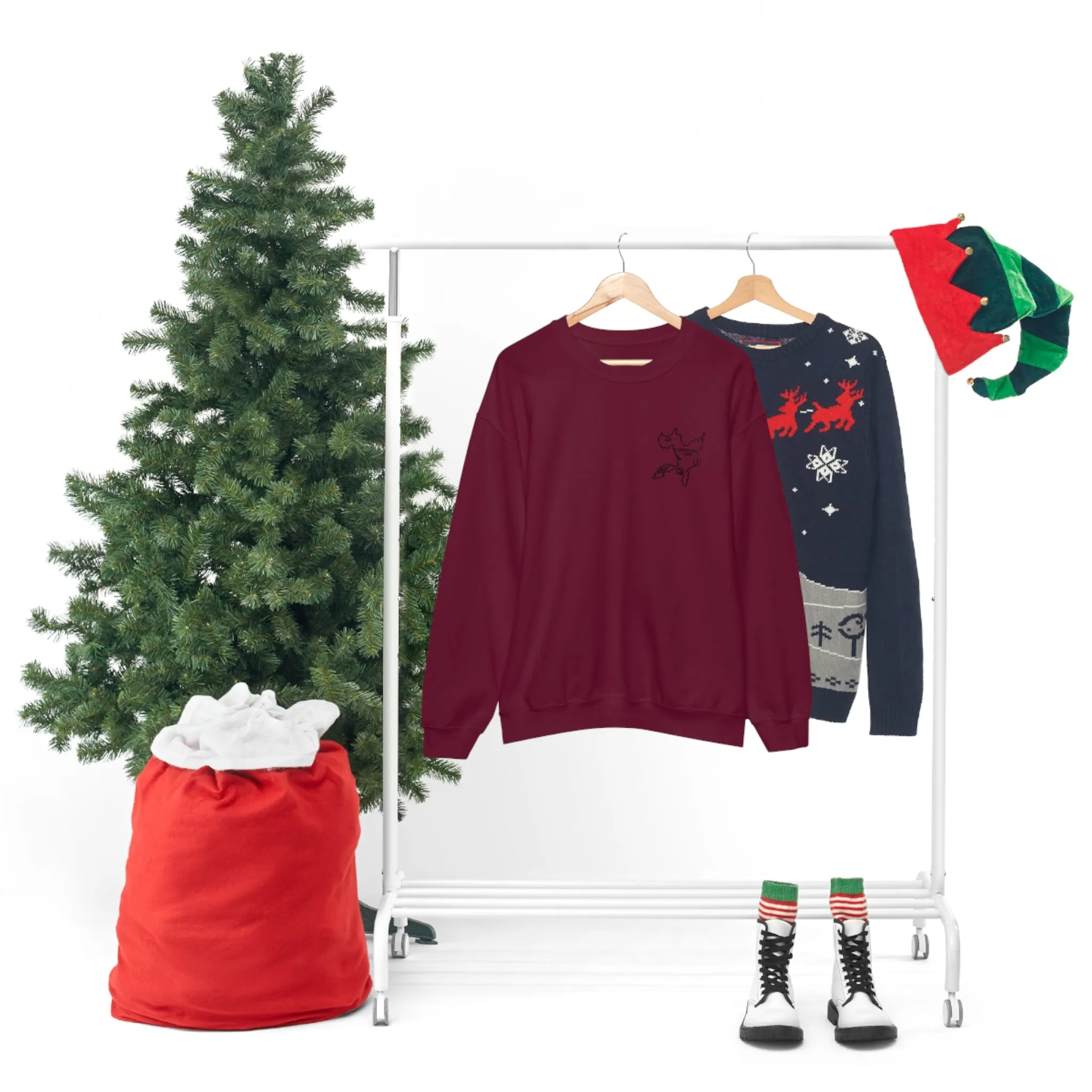 Okauchee Lake, Plain back Unisex Heavy Blend™ Crewneck Sweatshirt