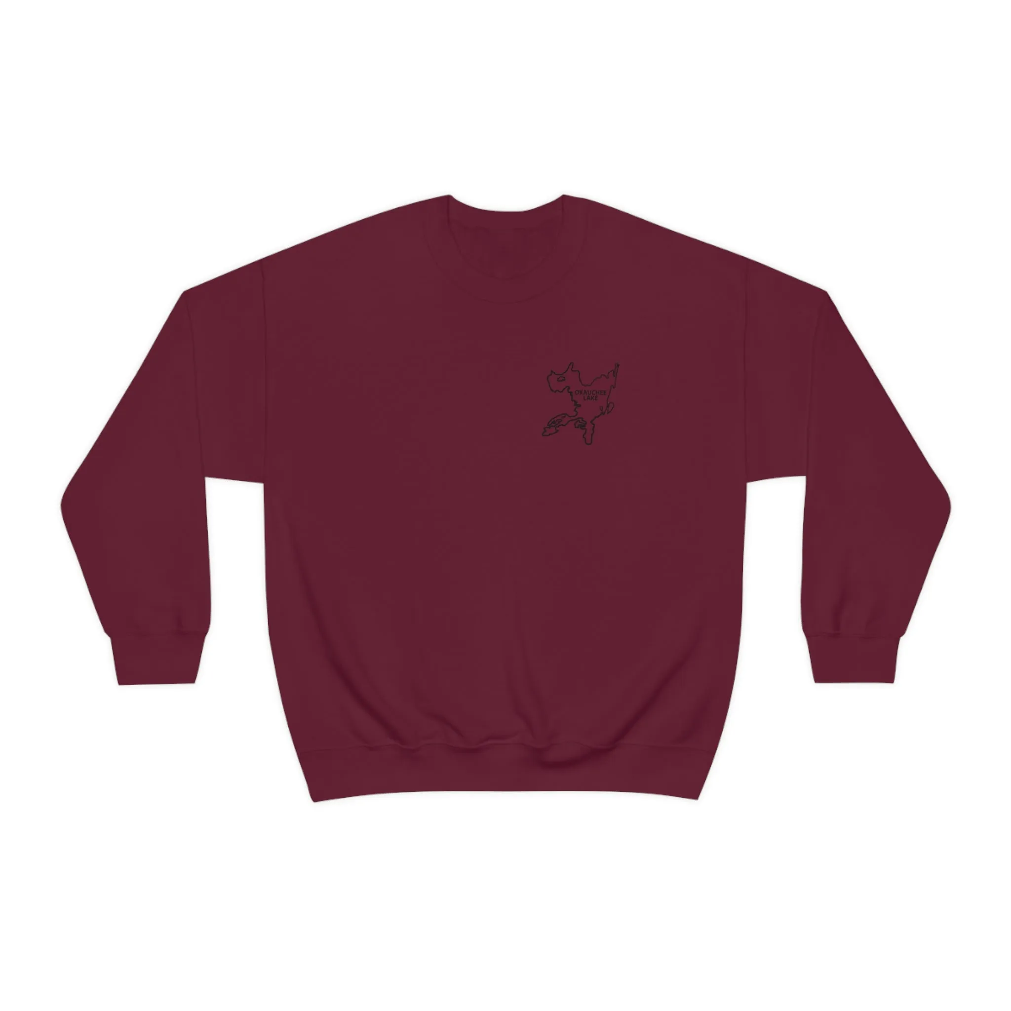 Okauchee Lake, Plain back Unisex Heavy Blend™ Crewneck Sweatshirt