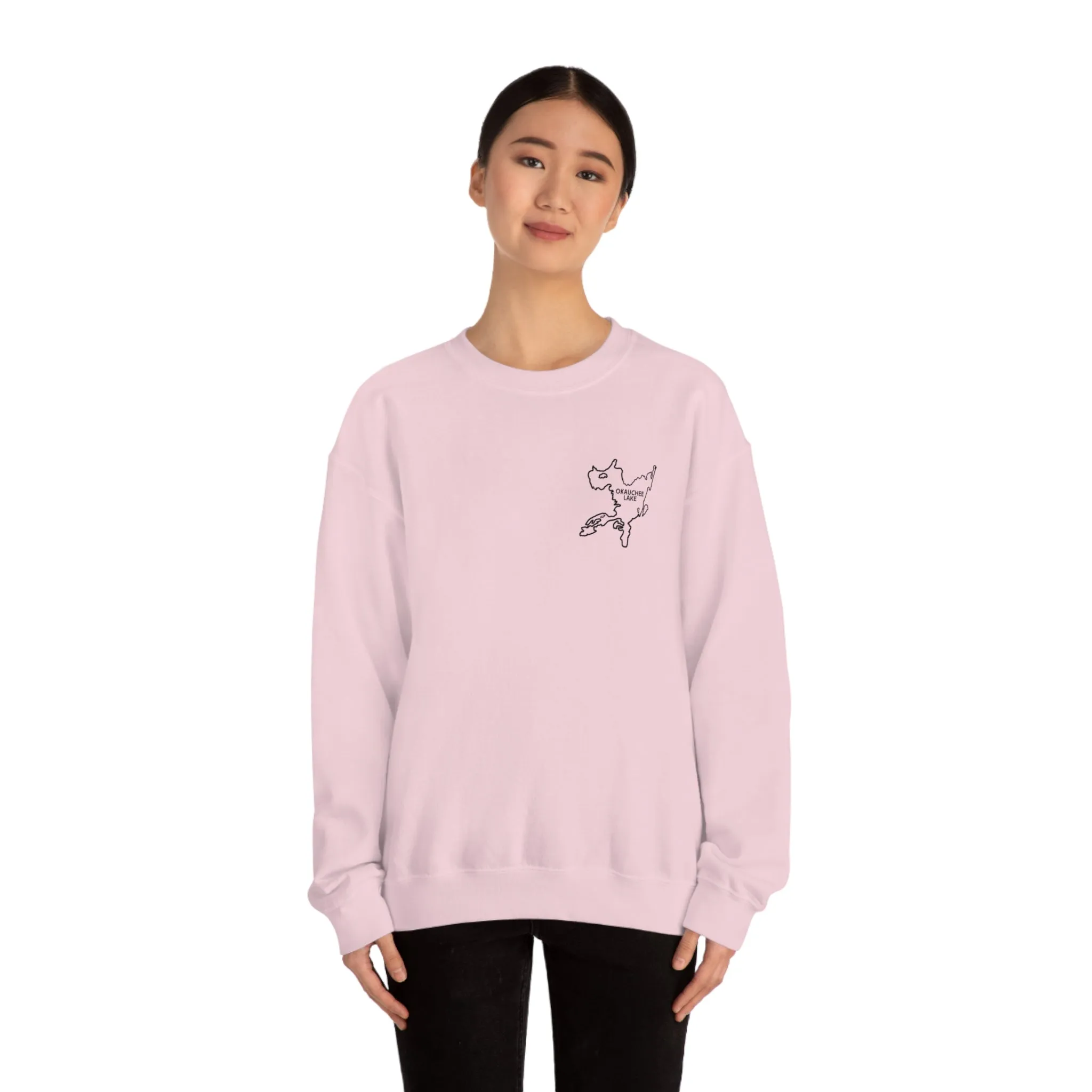 Okauchee Lake, Plain back Unisex Heavy Blend™ Crewneck Sweatshirt