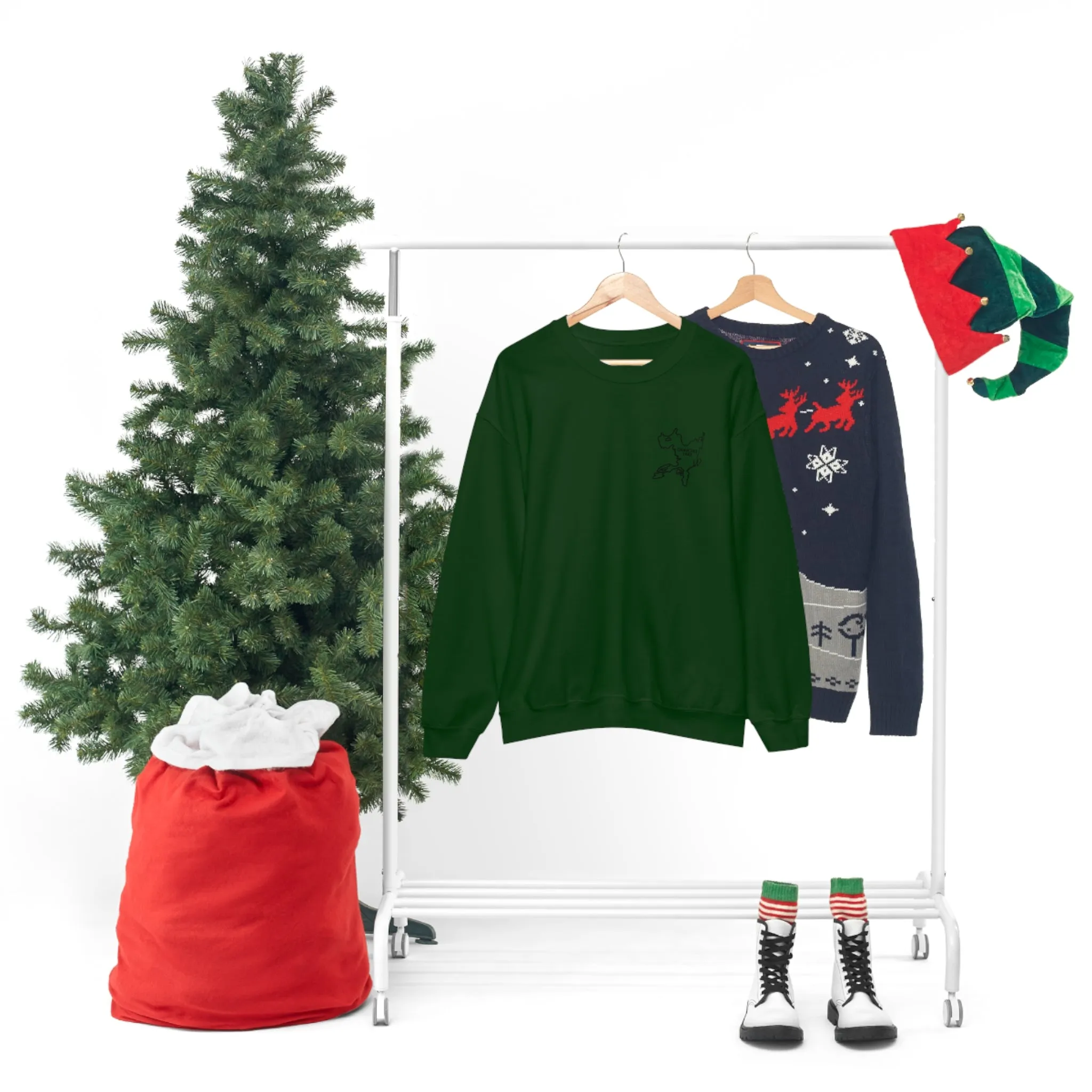 Okauchee Lake, Plain back Unisex Heavy Blend™ Crewneck Sweatshirt