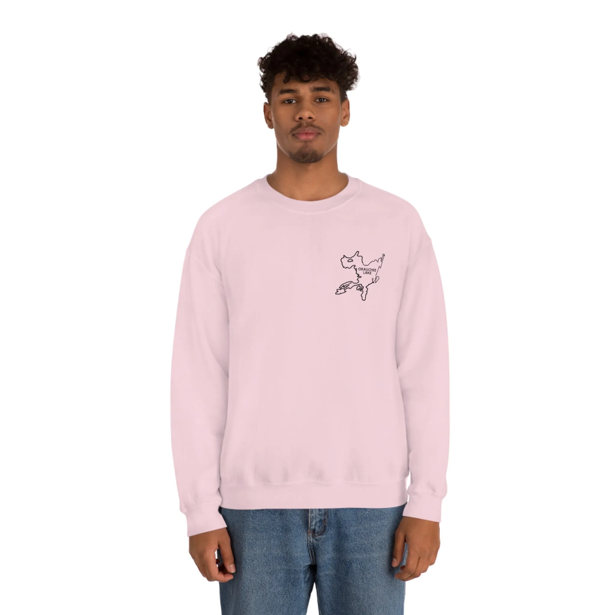 Okauchee Lake, Plain back Unisex Heavy Blend™ Crewneck Sweatshirt