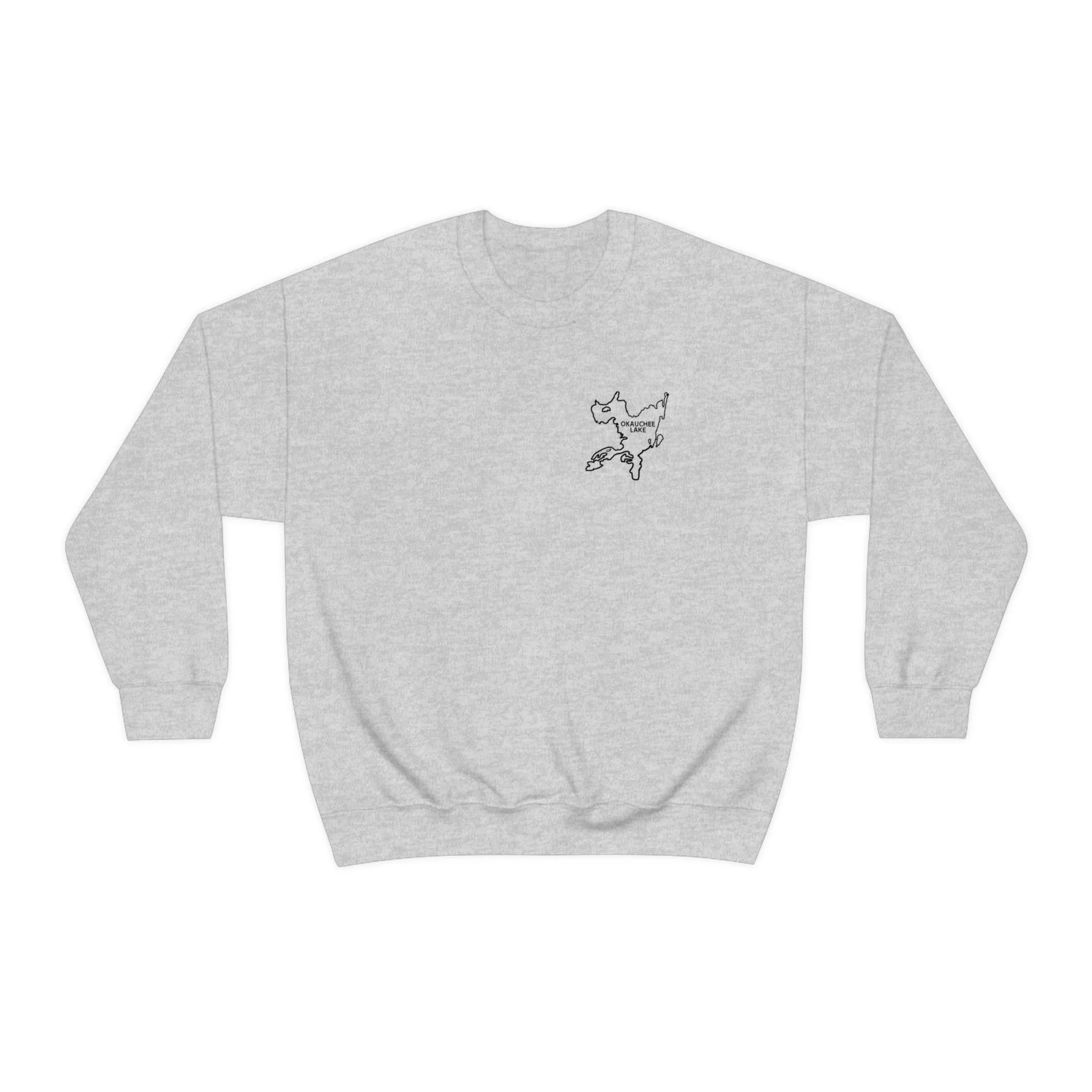 Okauchee Lake, Plain back Unisex Heavy Blend™ Crewneck Sweatshirt