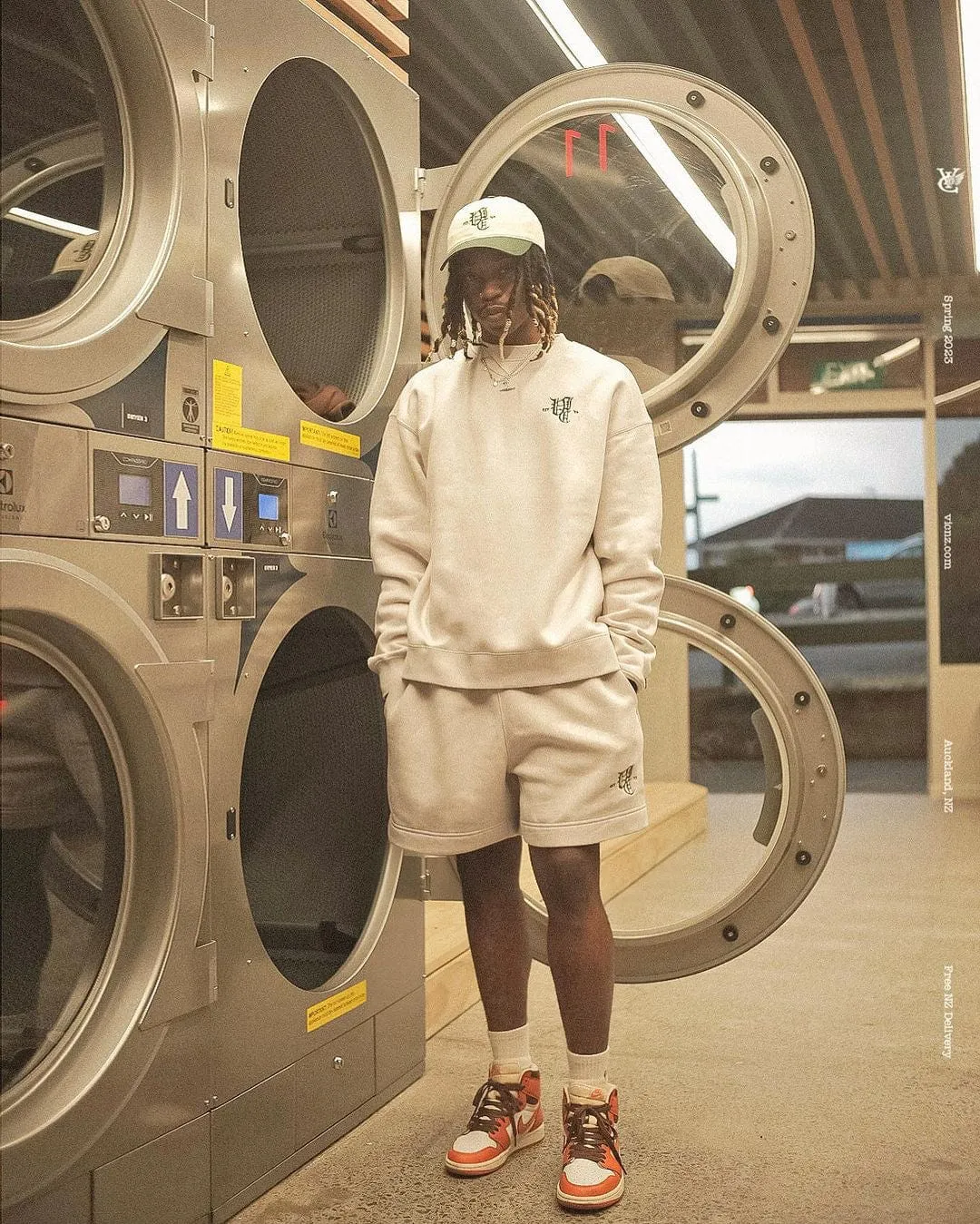 OL' ENGLISH TRACK SHORTS - GREY MARLE