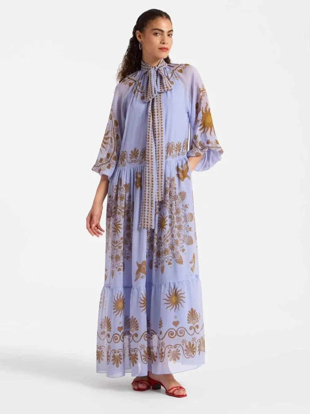 Olympus Placée Silk Chiffon Athena Dress