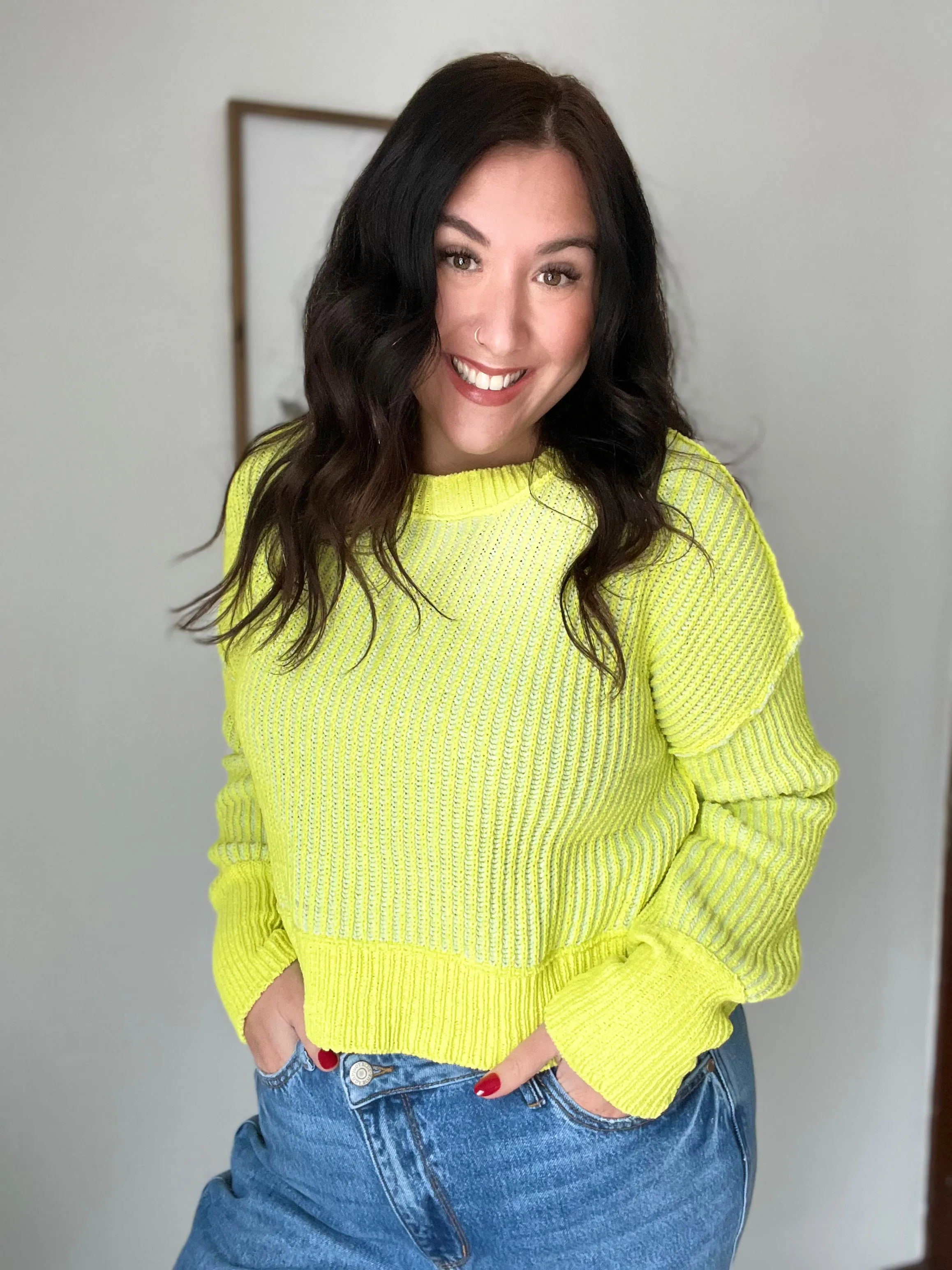 On the Line Neon Sweaters