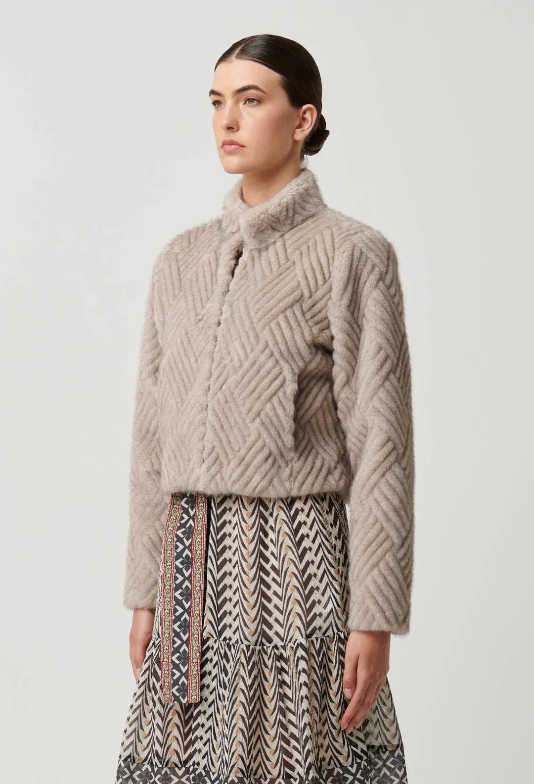 ONCE WAS CLOVER CROPPED JACKET
