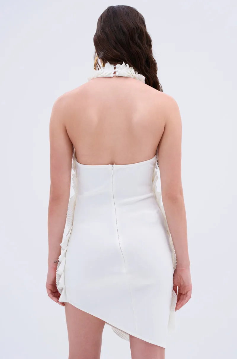 ONE OF ONE BANDAGE MINI DRESS IN WHITE