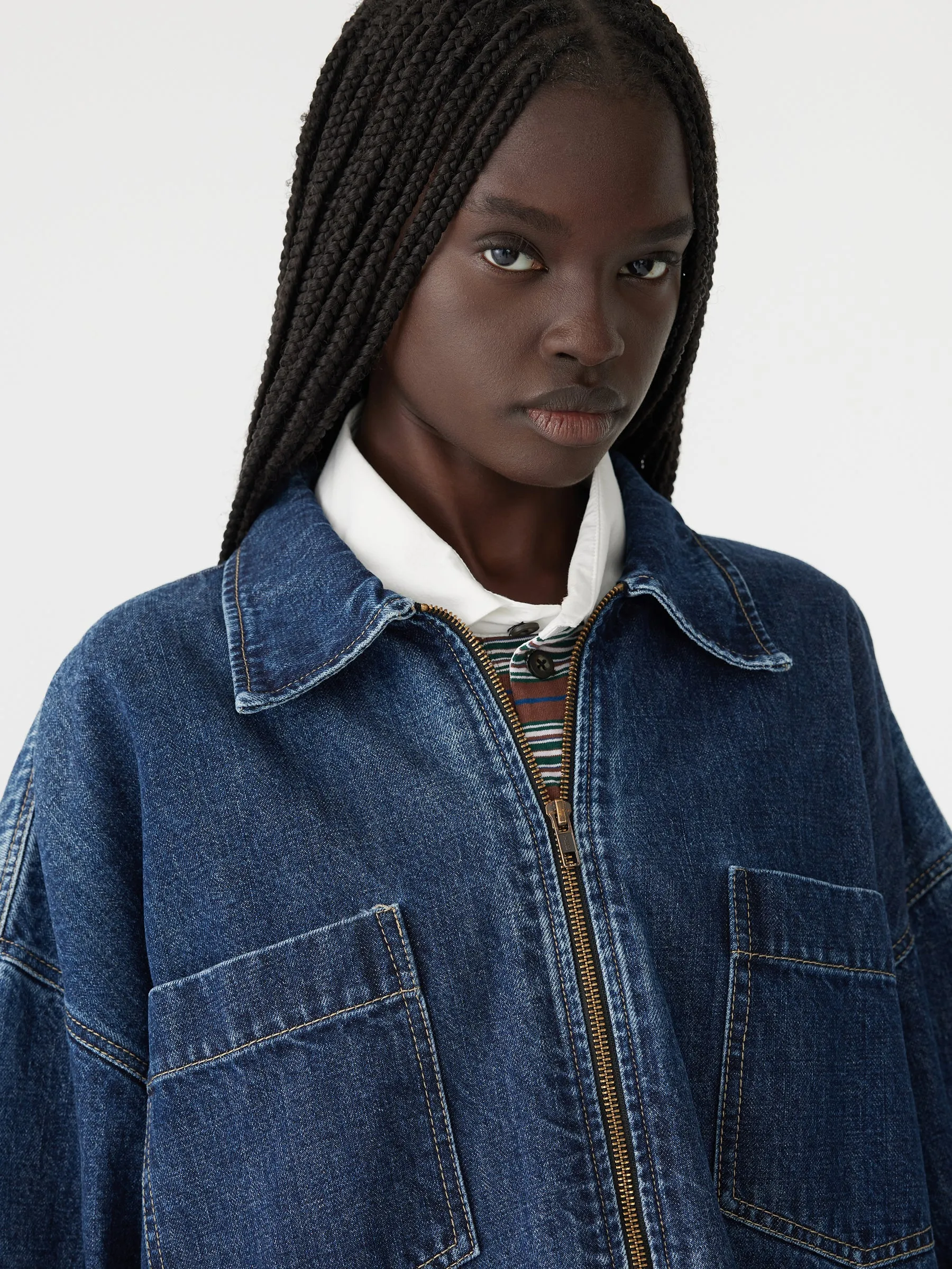 Organic Denim Shirt Dress