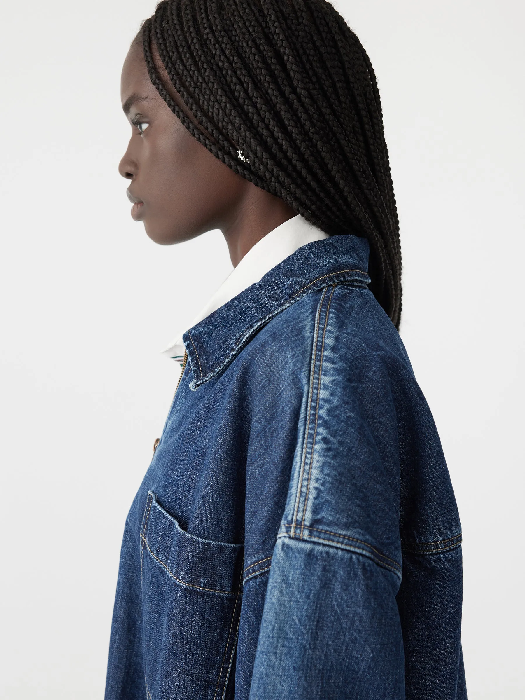 Organic Denim Shirt Dress