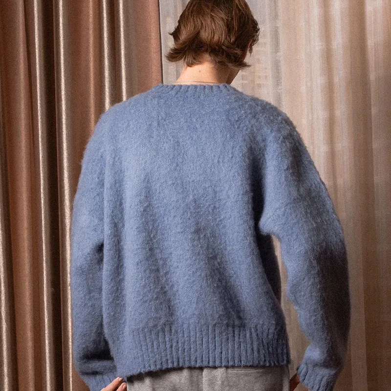 Oversized Mohair Jacquard Sweater