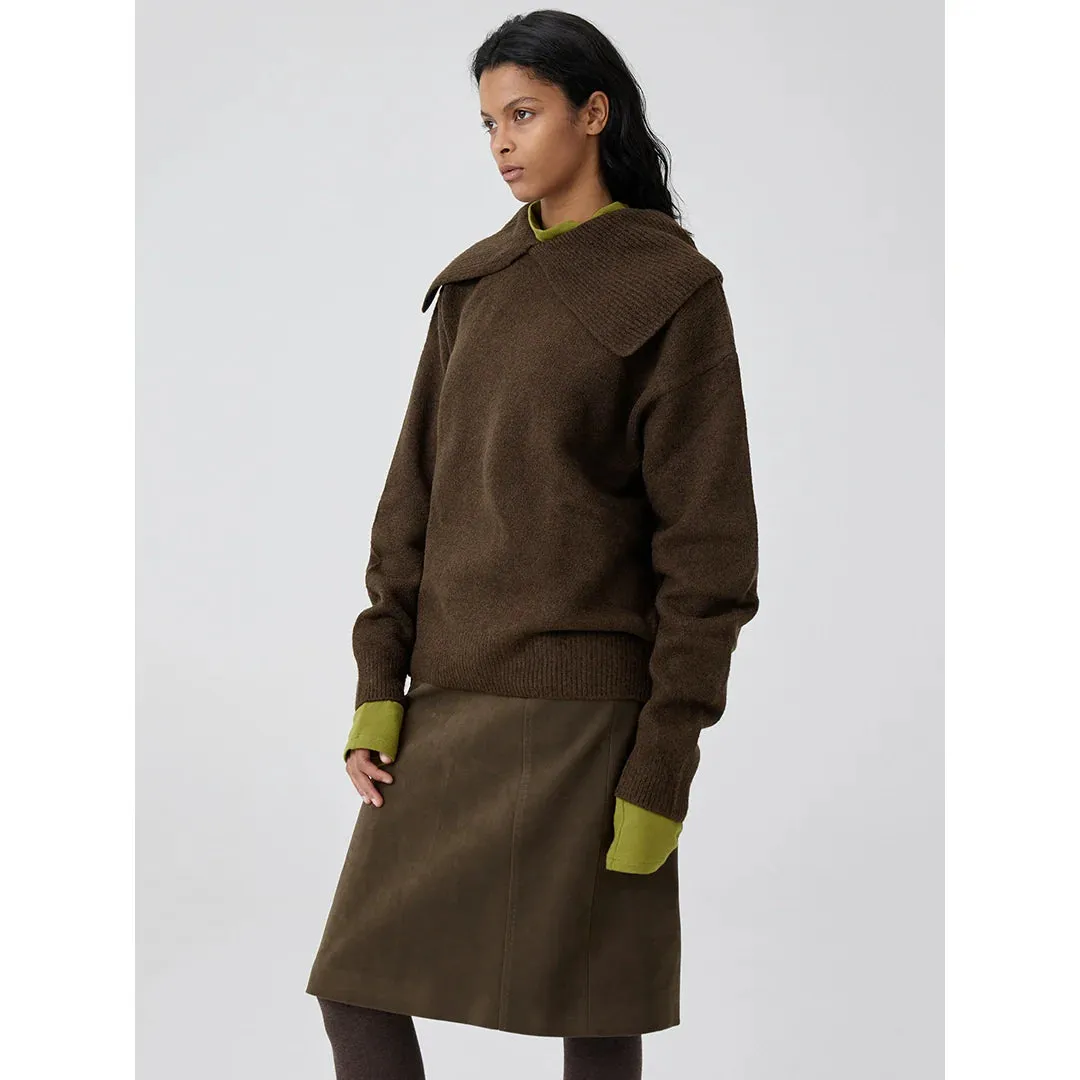Oversized Shawl-Collar Sweater