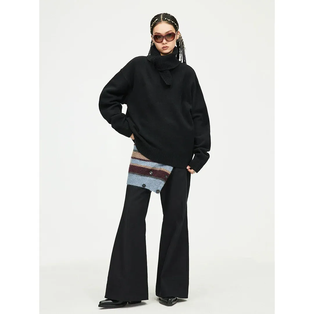 Oversized Shawl-Collar Sweater