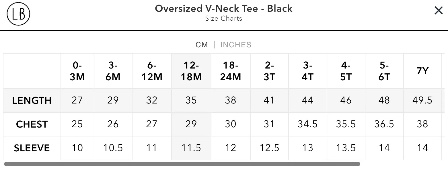 Oversized V-Neck Tee - Black