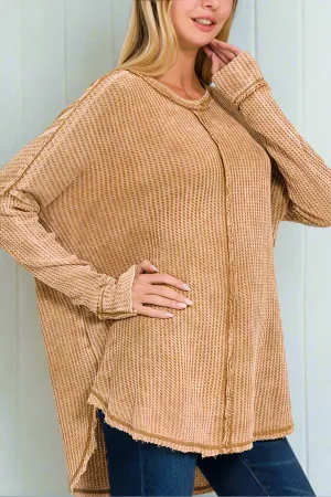 Oversized Waffle Top