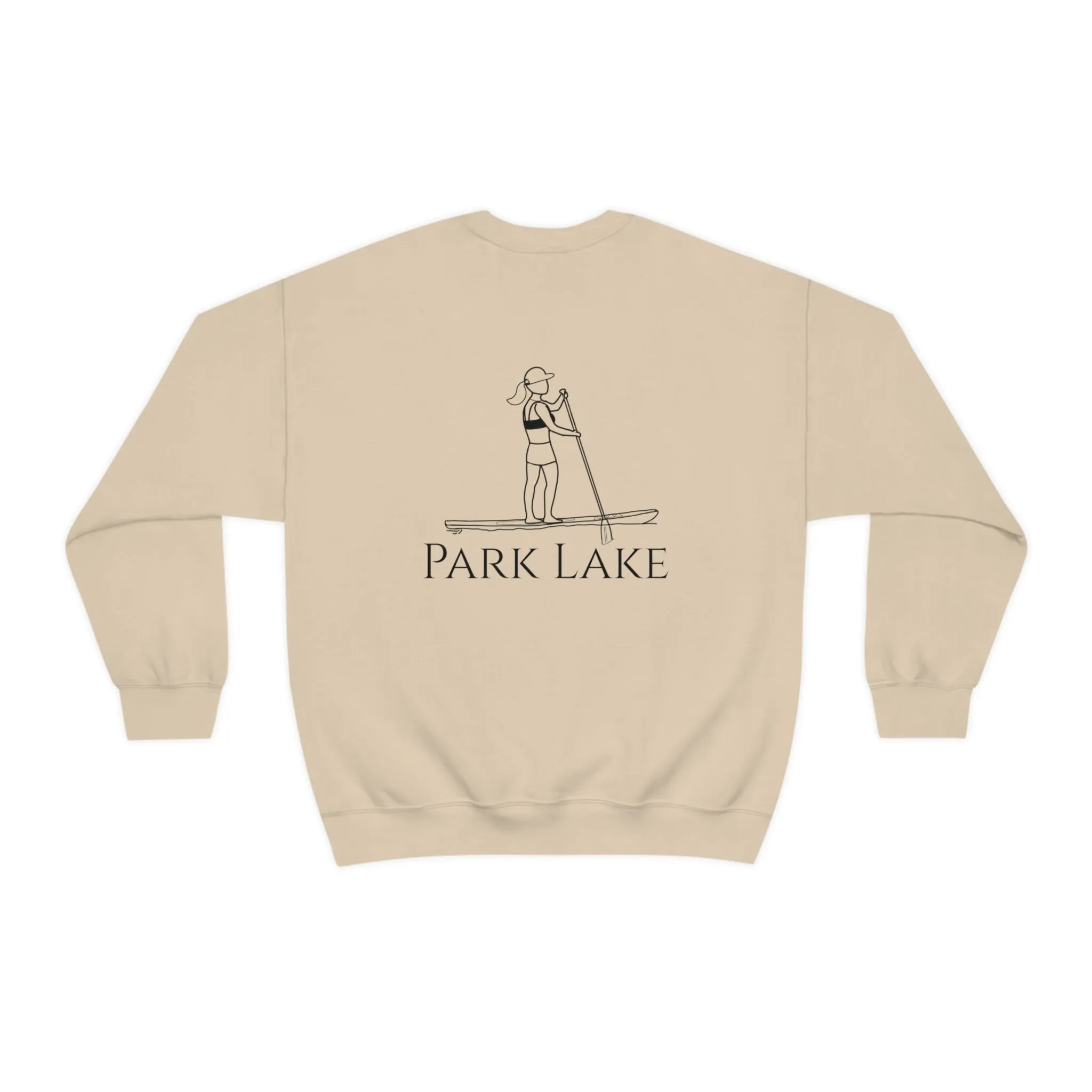 Paddle Board Girl - Park Lake Unisex Heavy Blend™ Crewneck Sweatshirt