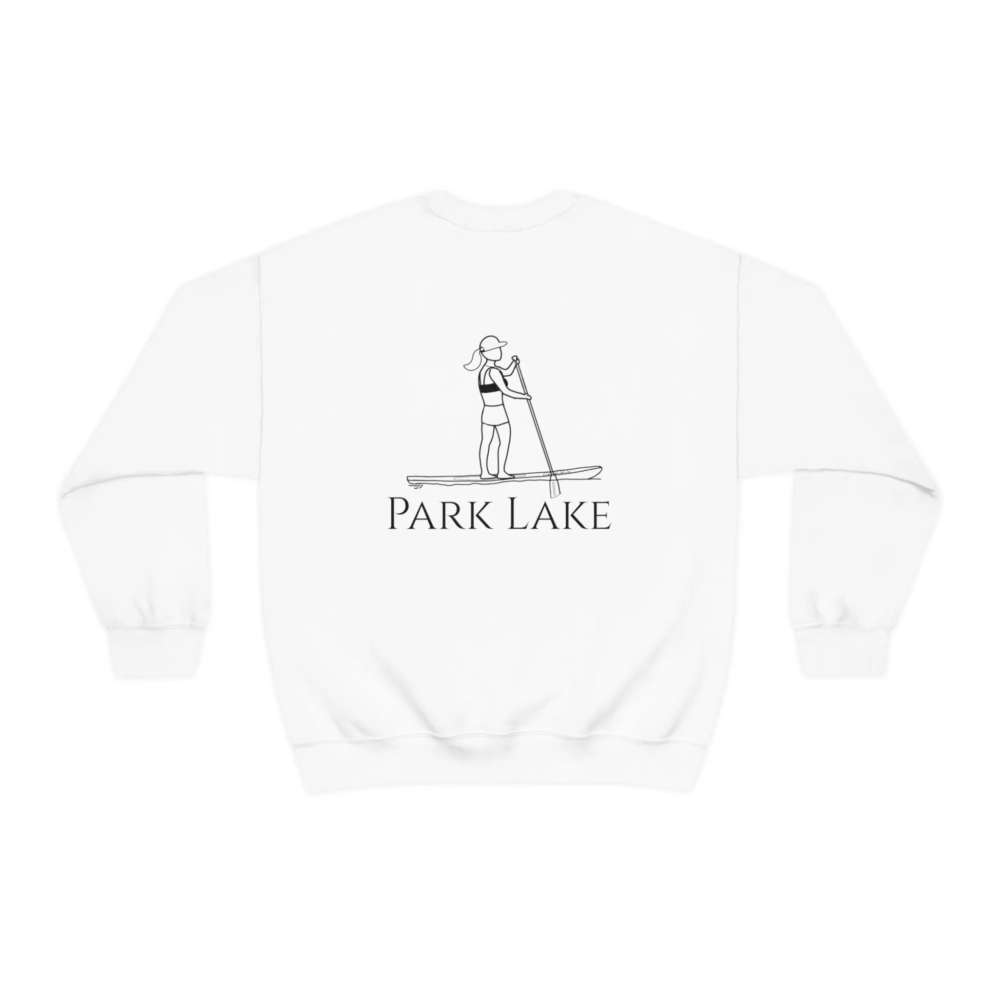 Paddle Board Girl - Park Lake Unisex Heavy Blend™ Crewneck Sweatshirt