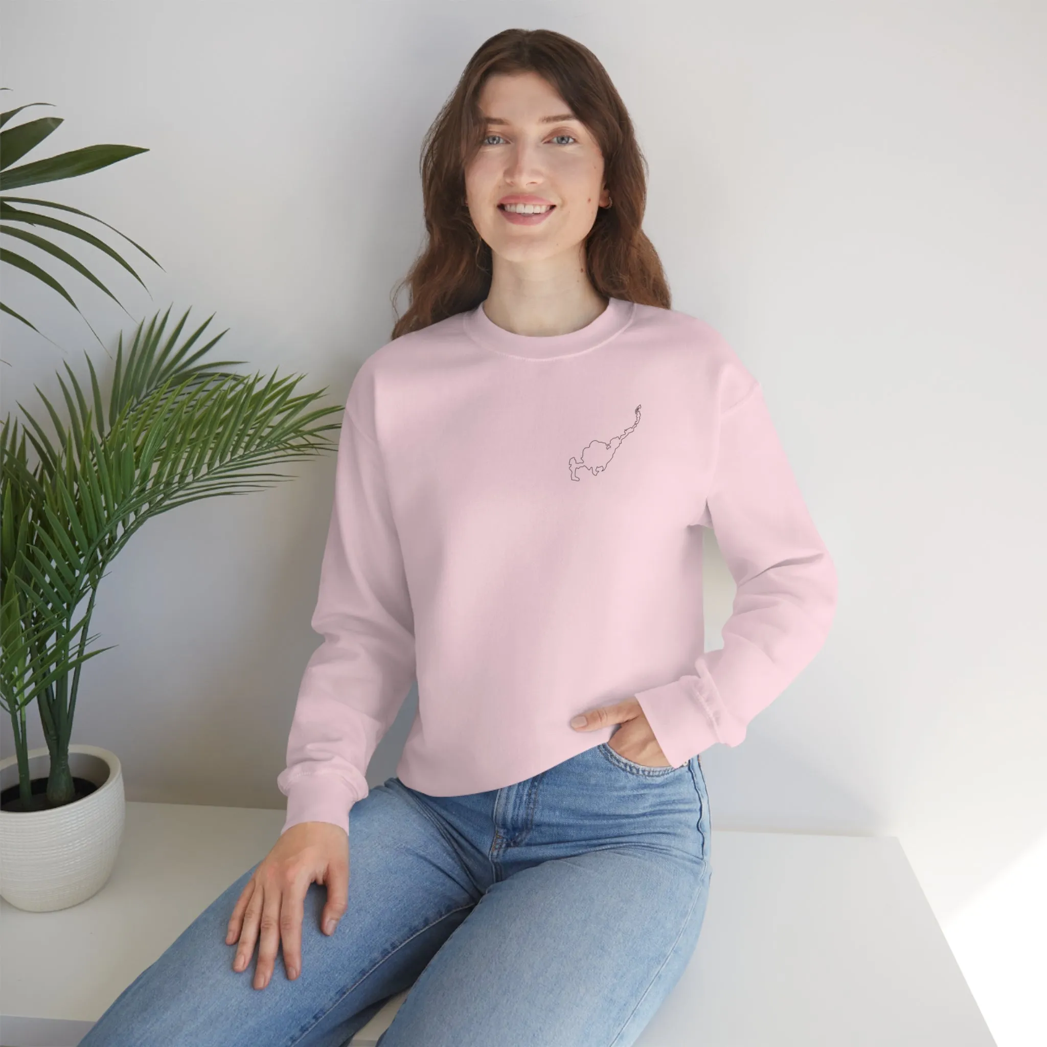 Paddle Board Girl - Park Lake Unisex Heavy Blend™ Crewneck Sweatshirt