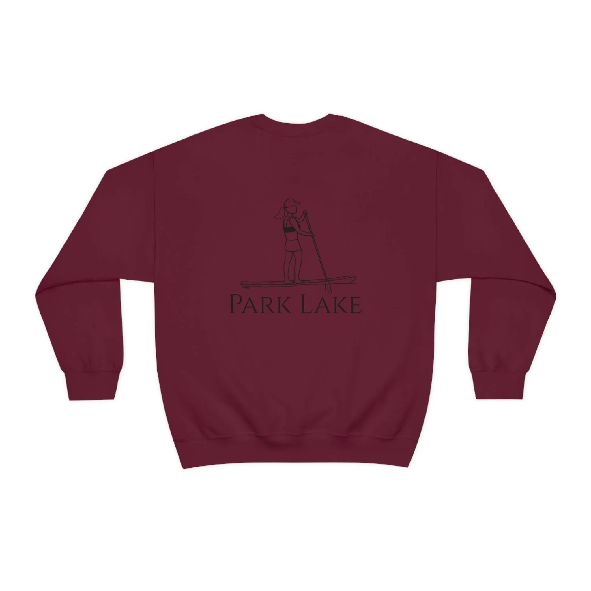 Paddle Board Girl - Park Lake Unisex Heavy Blend™ Crewneck Sweatshirt