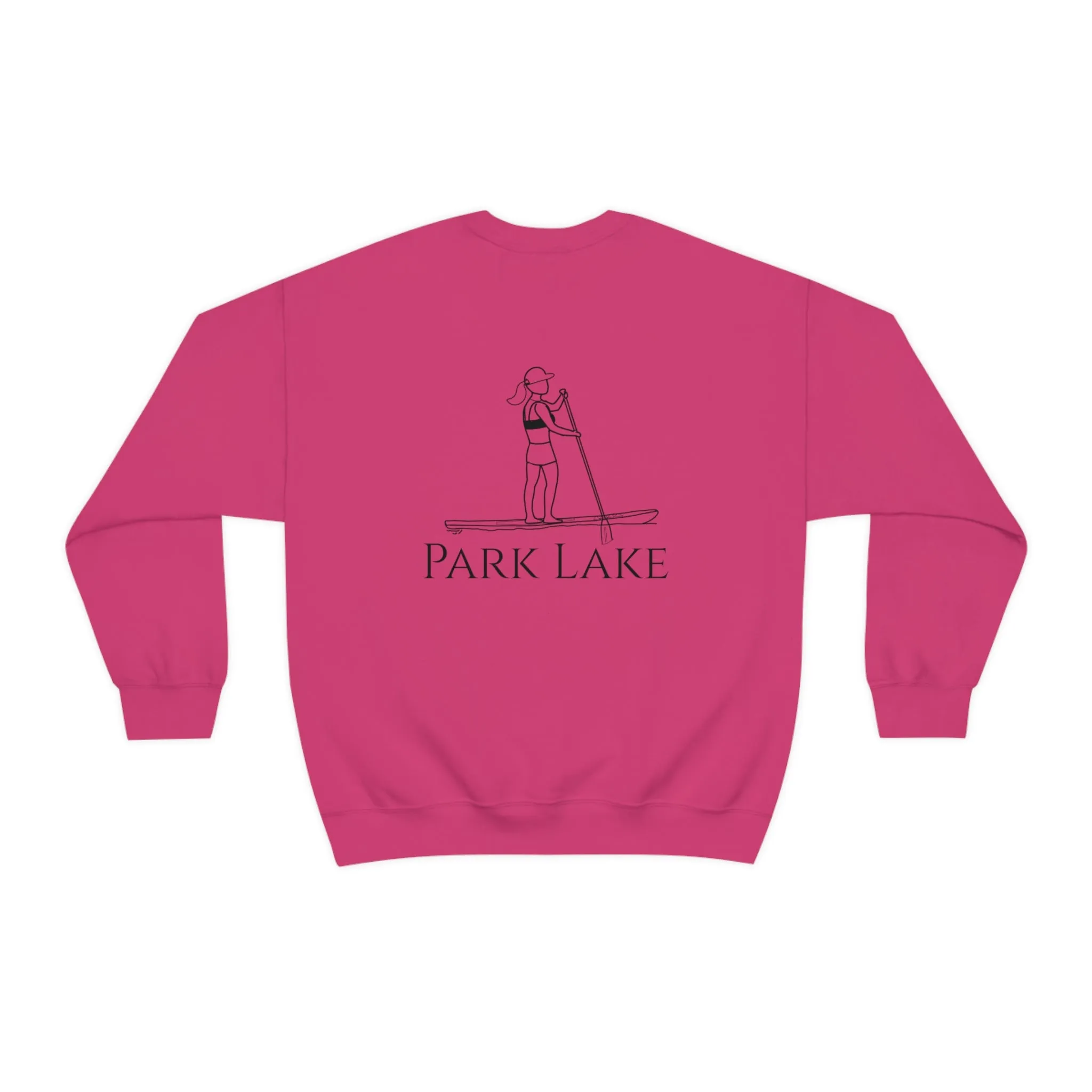 Paddle Board Girl - Park Lake Unisex Heavy Blend™ Crewneck Sweatshirt