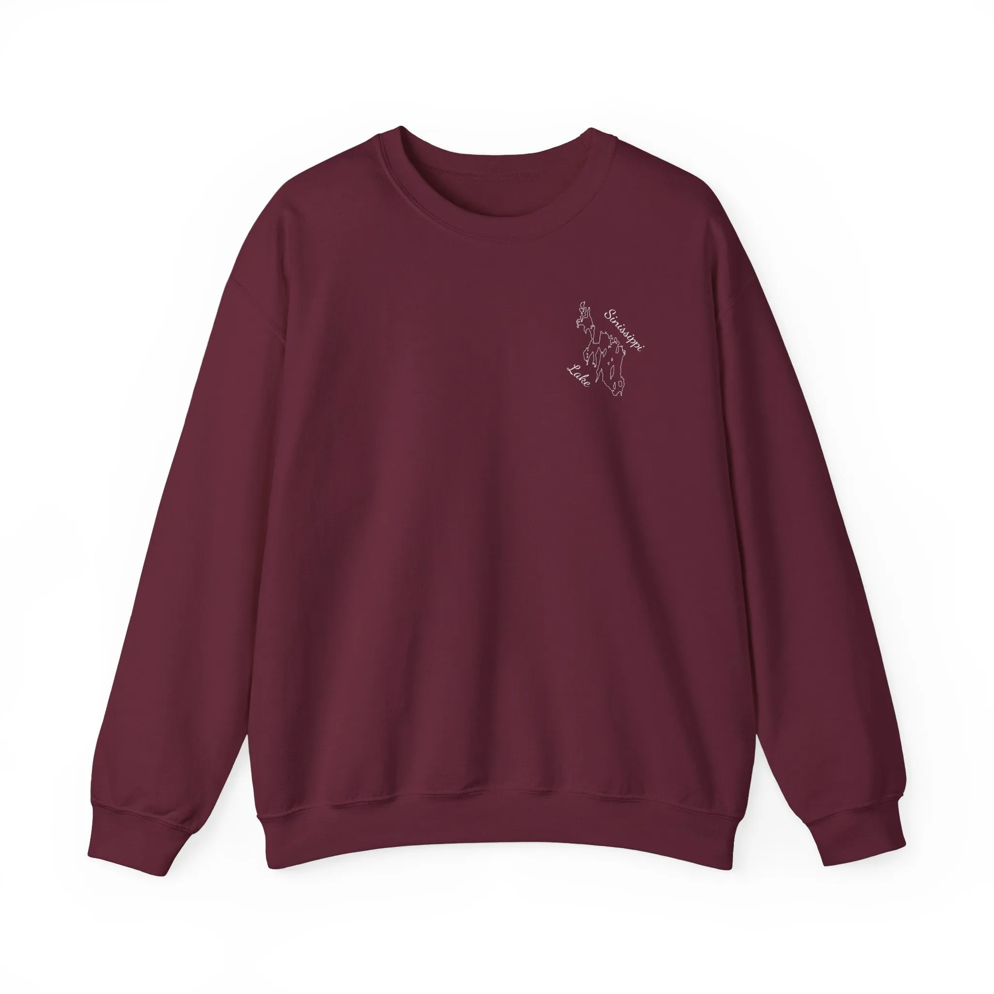 Paddle Board Girl - Sinissippi Lake Unisex Heavy Blend™ Crewneck Sweatshirt
