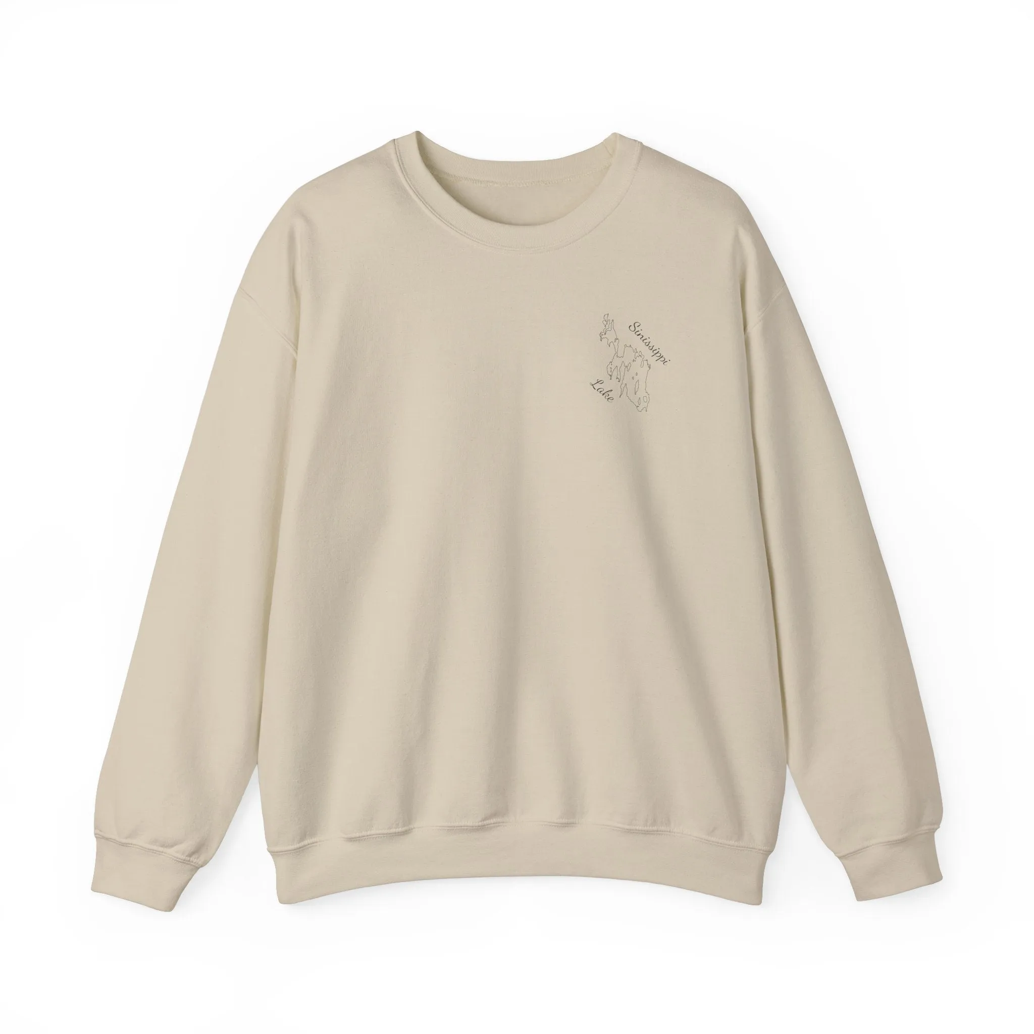 Paddle Board Girl - Sinissippi Lake Unisex Heavy Blend™ Crewneck Sweatshirt