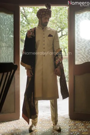 Pakistani Mens Kurta Designer Sherwani for Groom #GN60