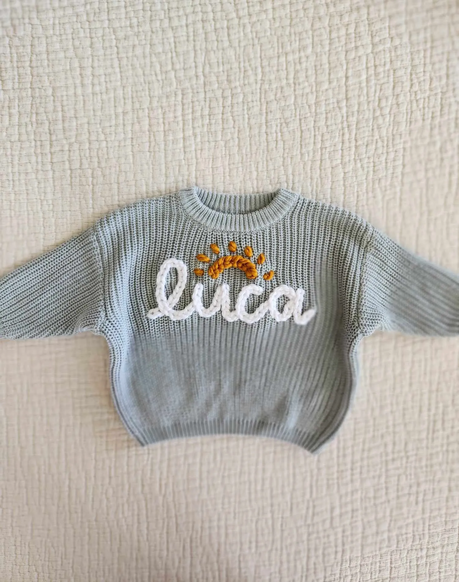 PERSONALIZED SWEATER - SKY BLUE