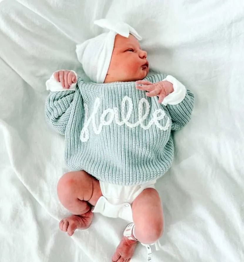 PERSONALIZED SWEATER - SKY BLUE