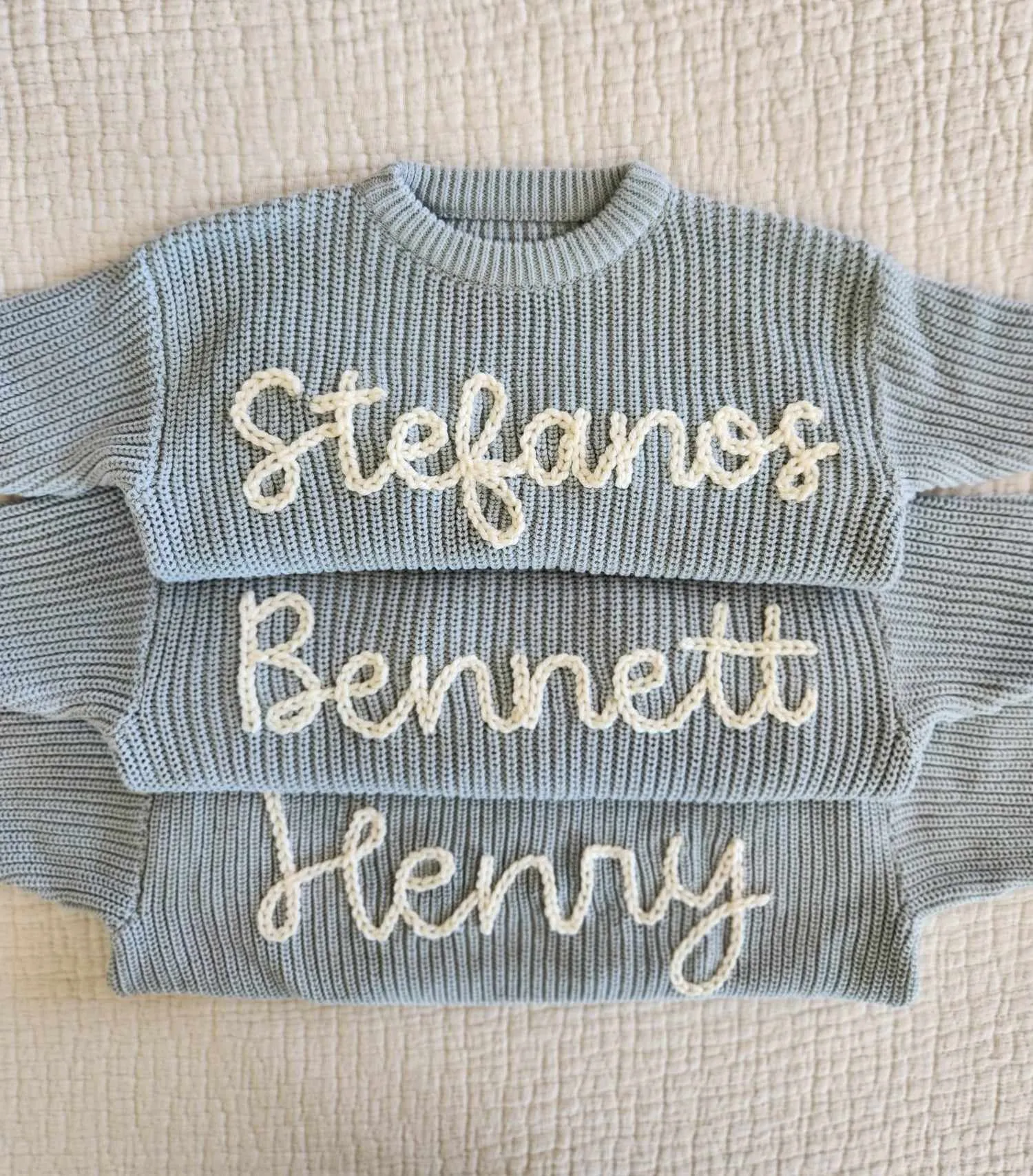 PERSONALIZED SWEATER - SKY BLUE