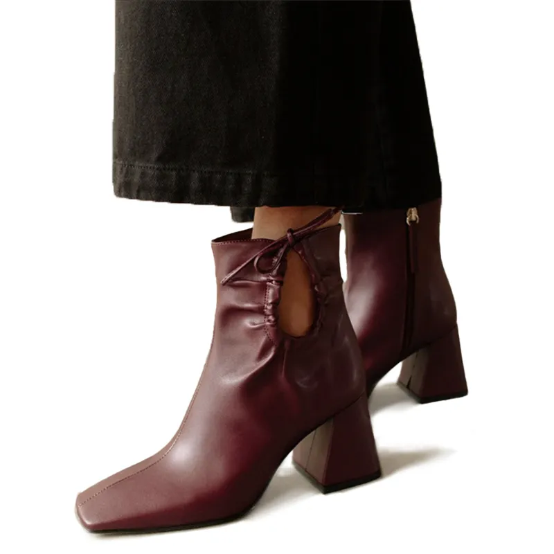 Pigment Purple Vegan Leather Boots