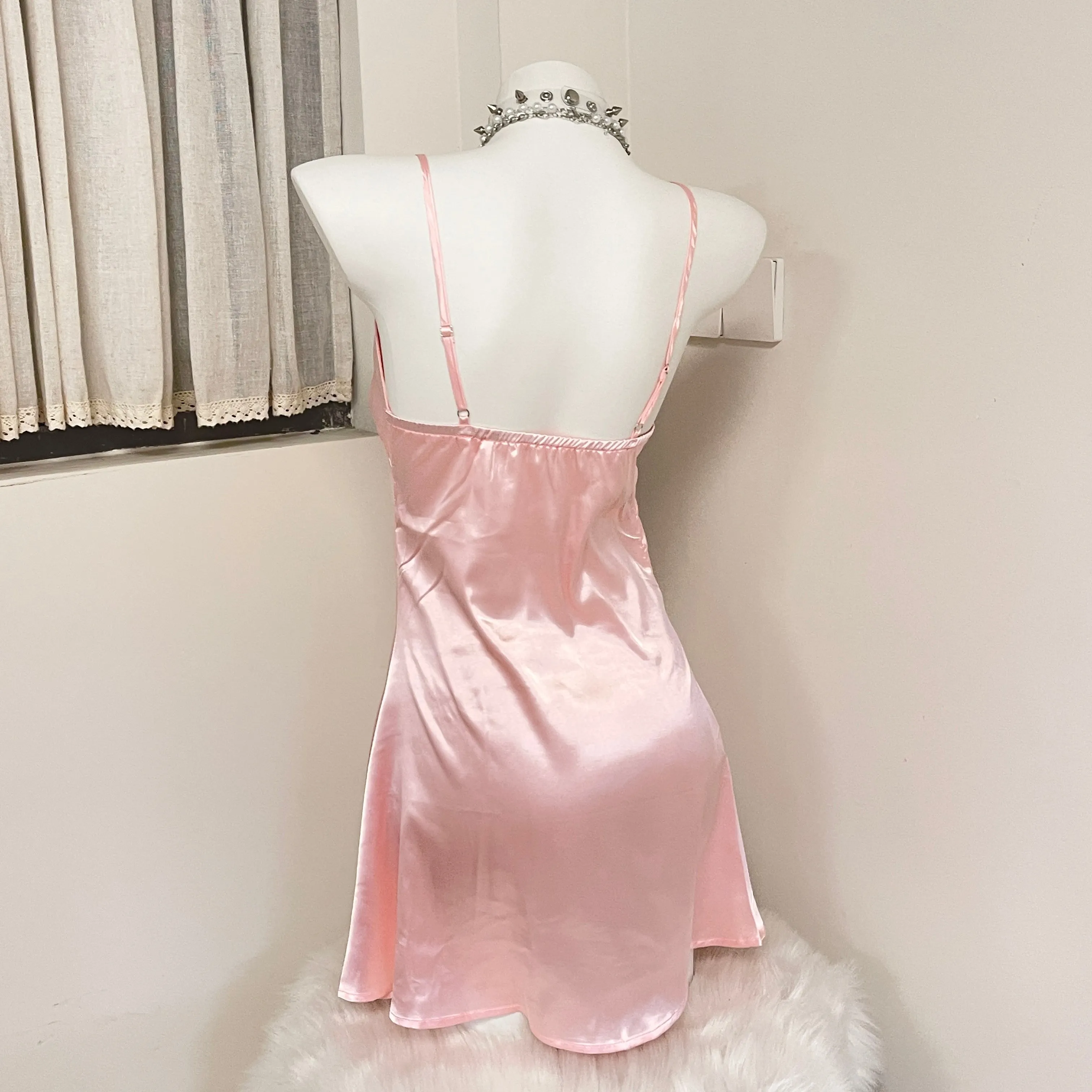 Pink Strap Dress  KF70483