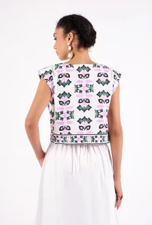 Piper Top - Papillon Moss