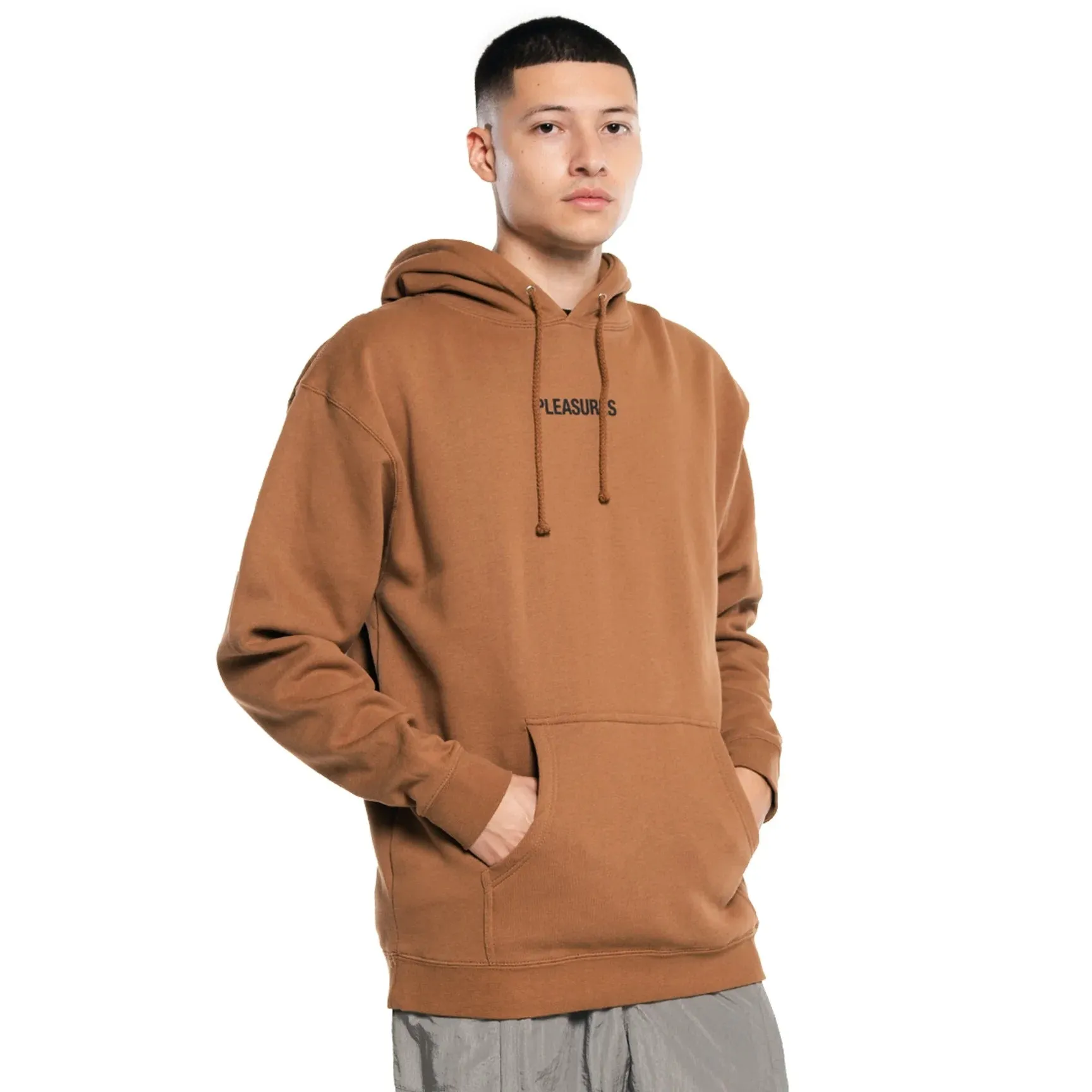 Pleasures Men Flying Hoodie Caramel