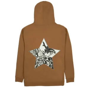 Pleasures Men Flying Hoodie Caramel
